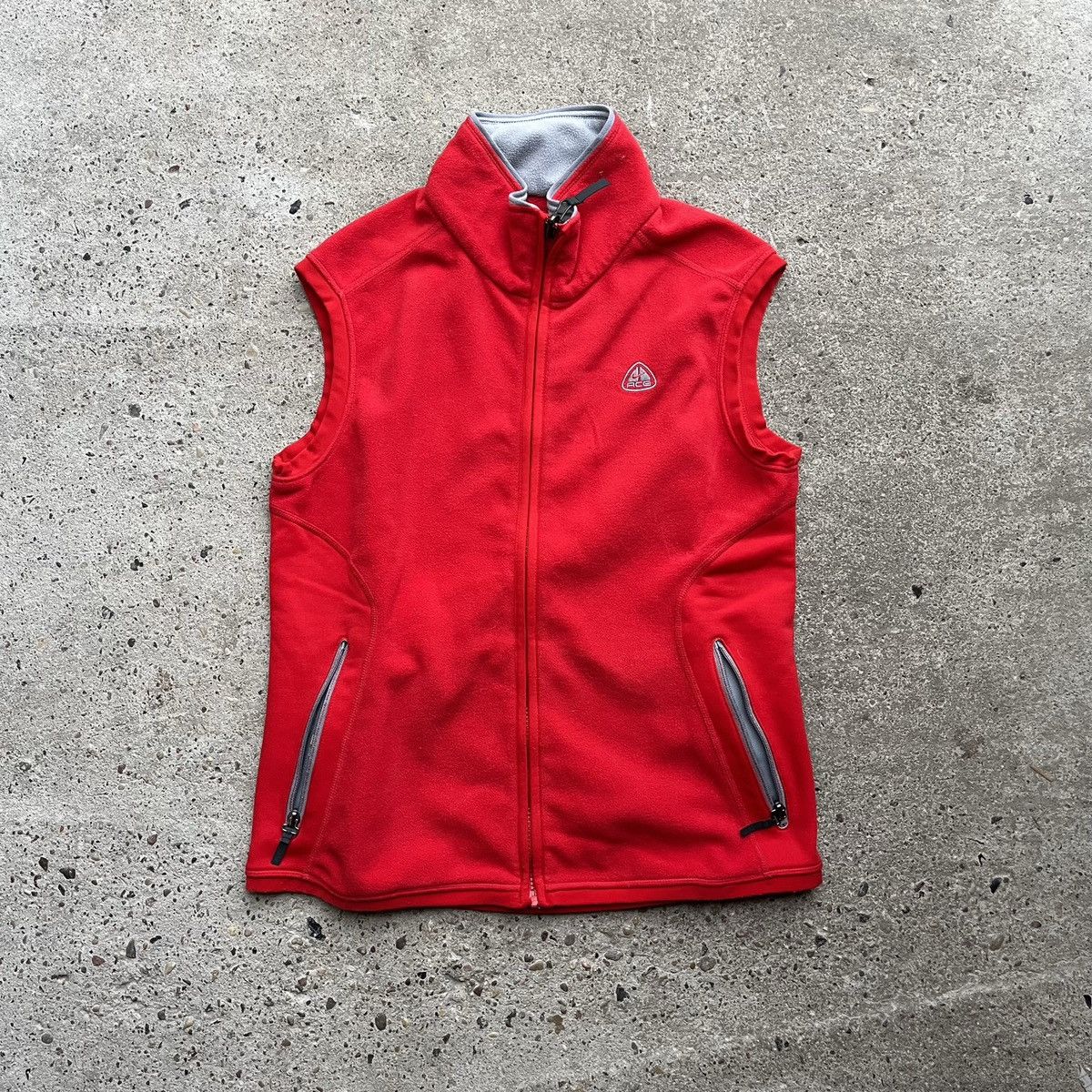 Nike ACG × Vintage Vintage Nike ACG Vest Gilet fleece red archive Japan Size M / US 6-8 / IT 42-44 - 1 Thumbnail