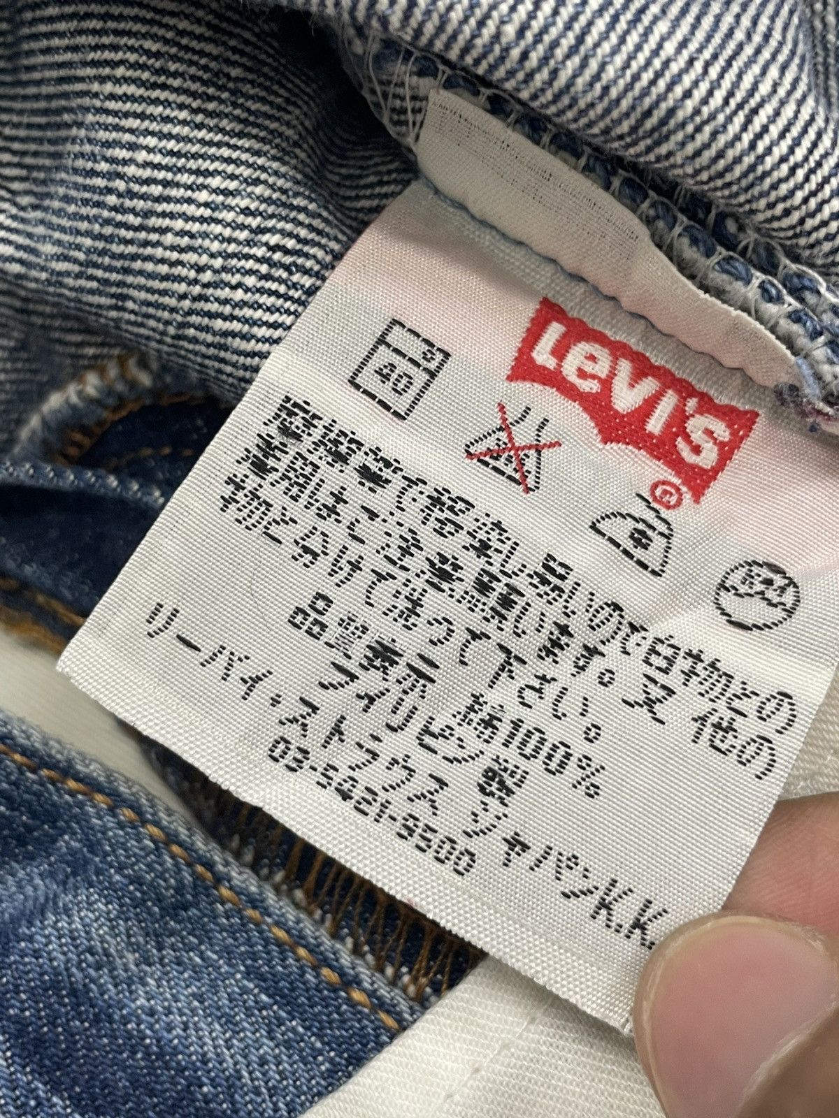 Levi's Vintage Levis 501xx Button Fly Distressed Repaired Size US 29 - 22 Thumbnail
