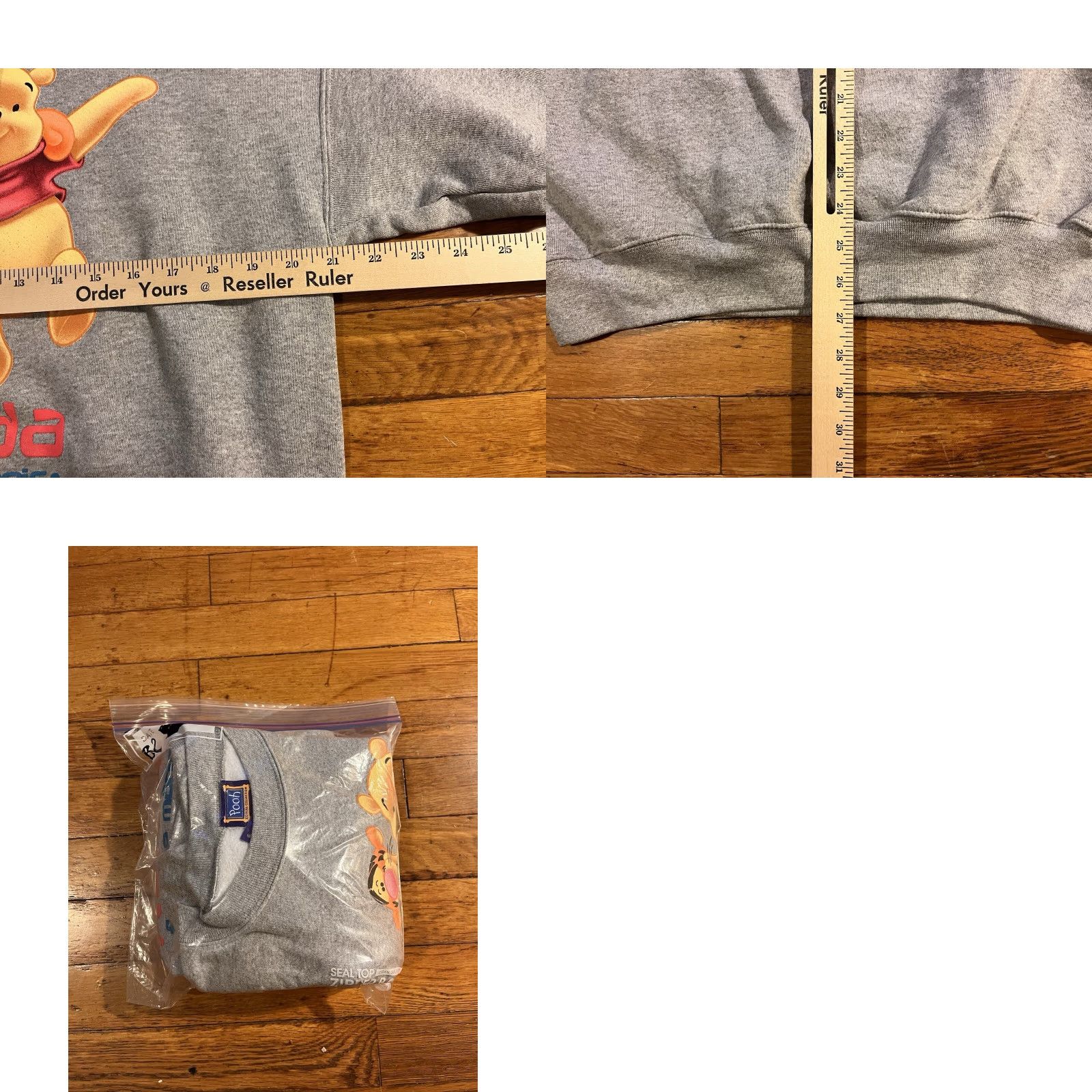 Disney VINTAGE Disney Winnie The Pooh Tigger Sweater Women’s Medium Gray Geometric Print 90s Cartoon Crew Neck Pullover Sweatshirt Size M / US 6-8 / IT 42-44 - 9 Thumbnail