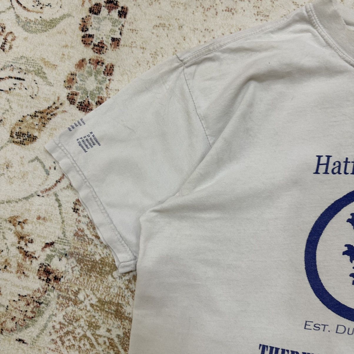 Designer × Vintage Vintage Adult Hatfield College T-shirts 2001 Trashed Size US L / EU 52-54 / 3 - 4 Thumbnail
