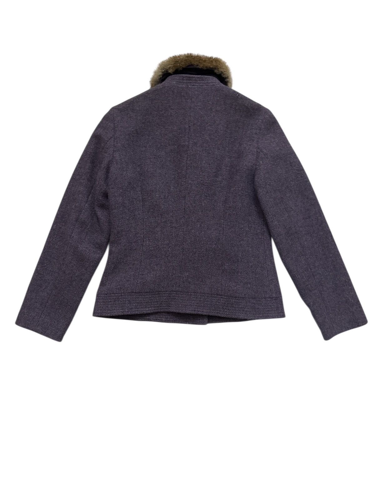 Harris Tweed Harris Tweed Hand Woven Fur Collar Jacket Size XS / US 0-2 / IT 36-38 - 2 Thumbnail