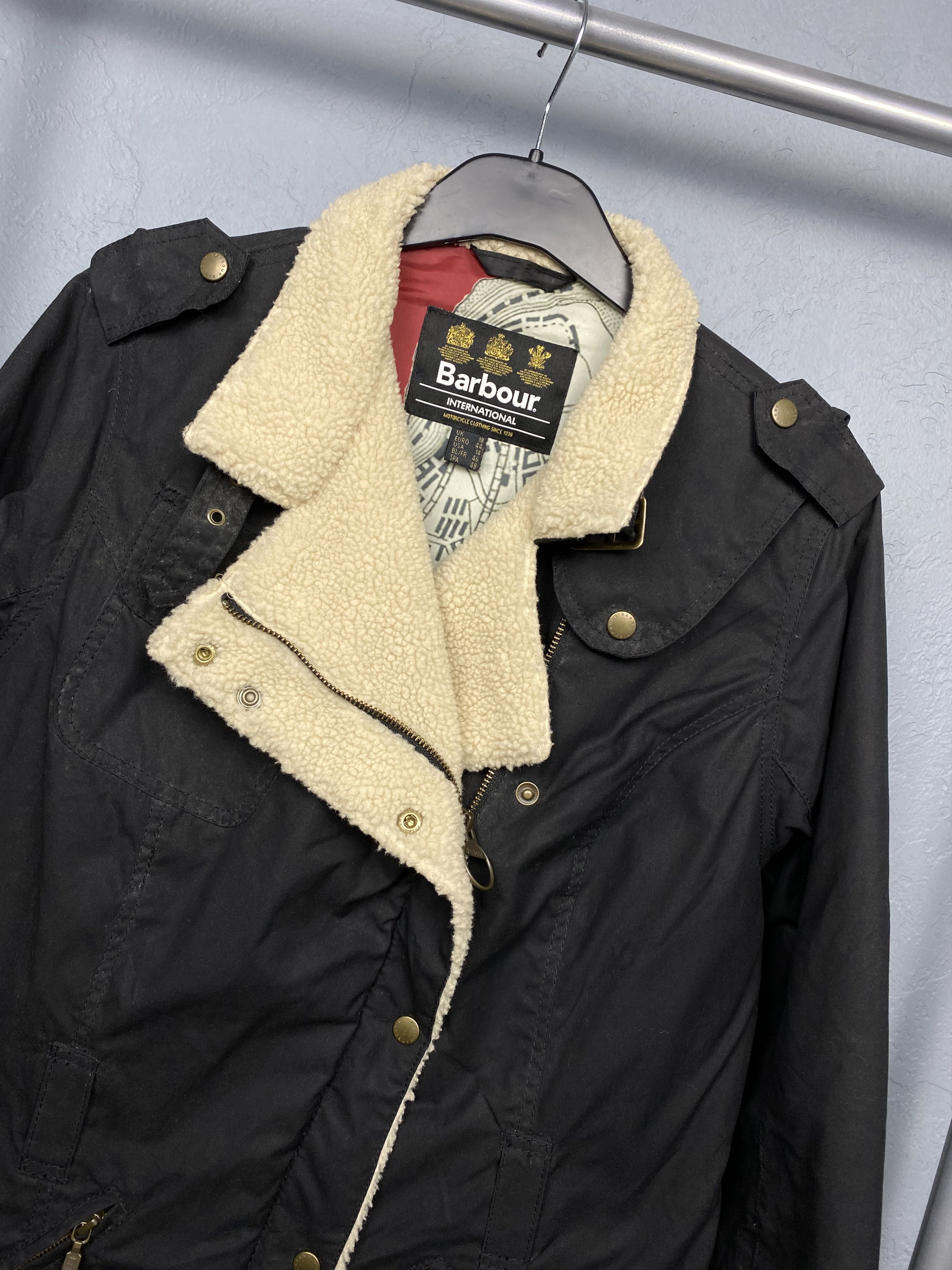 Barbour × Vintage Barbour Matlock Vintage Womens WAX Biker Jacket Size XL / US 12-14 / IT 48-50 - 2 Thumbnail