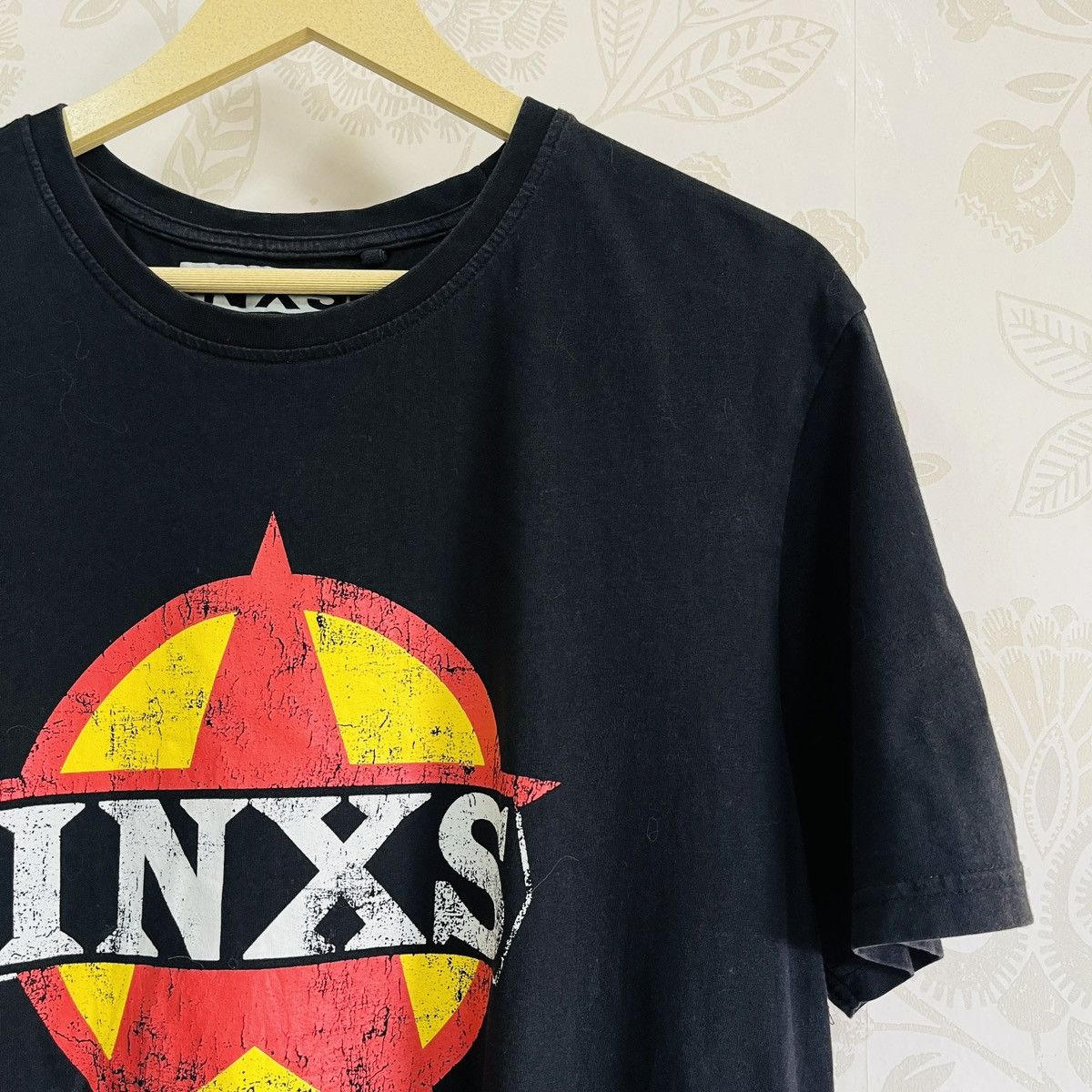 Band Tees INXS Rock Band 1977 TShirt Big Logo Printed Size US M / EU 48-50 / 2 - 6 Thumbnail