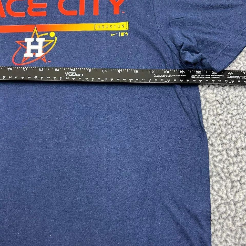 Nike Houston Astros Shirt Men Short Sleeve Crew Neck Cotton New L Size US L / EU 52-54 / 3 - 5 Thumbnail