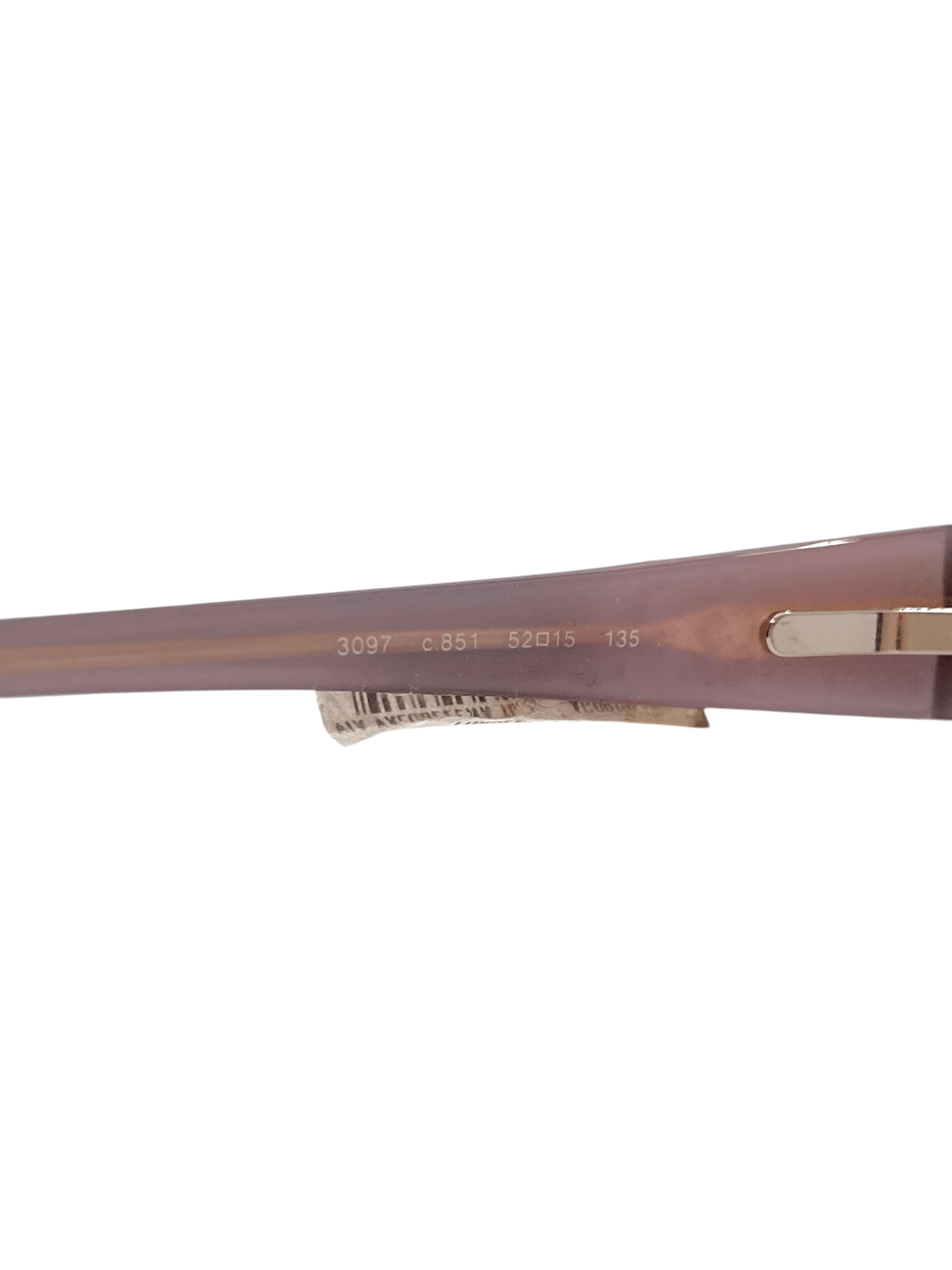 Chanel Chanel CC Logo Retro Oval Rimless Black 3097 Eyeglasses Y2K Size ONE SIZE - 11 Thumbnail