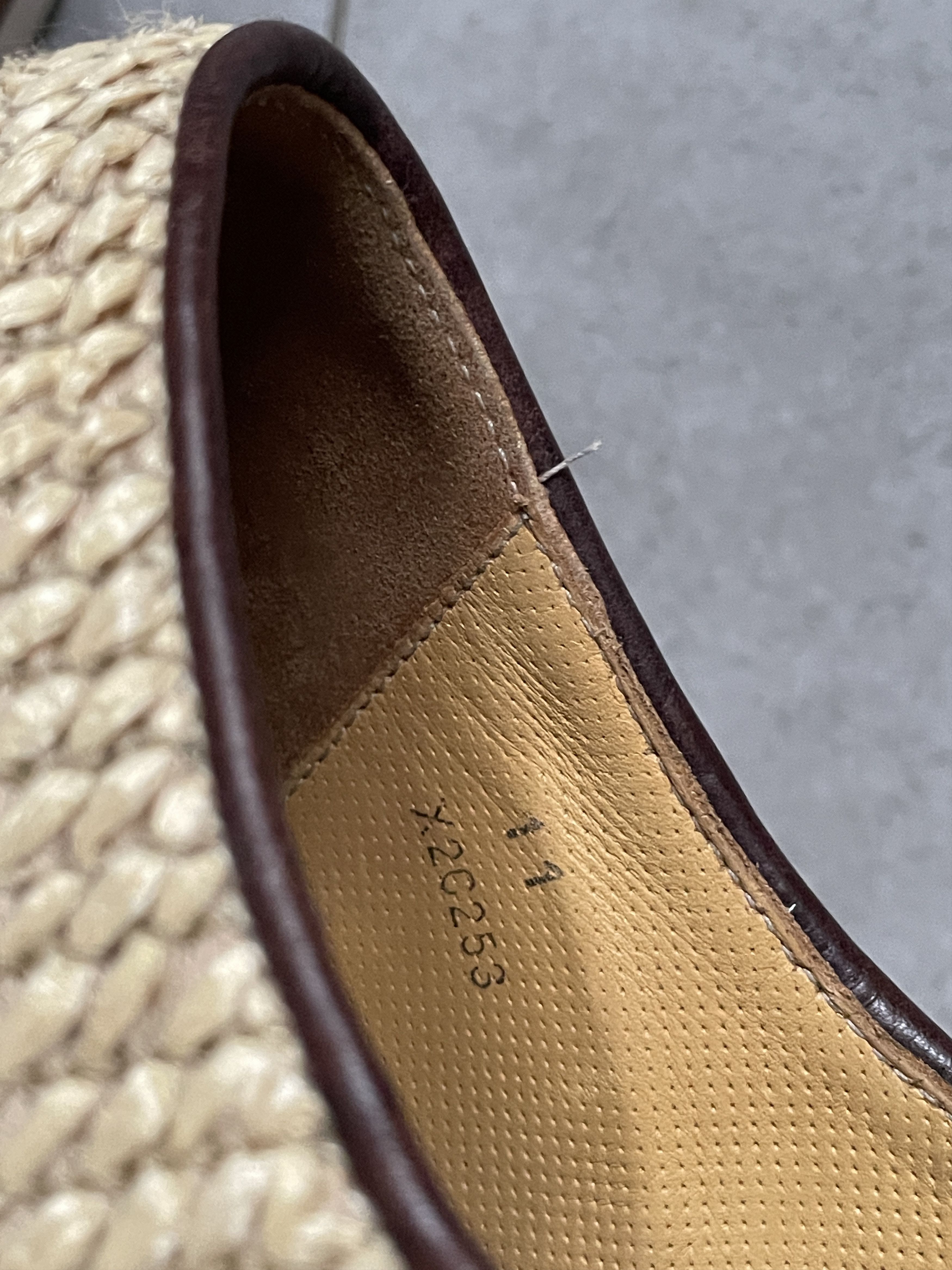 Giorgio Armani GIORGIO ARMANI BROWN LEATHER STRAW OXFORD SHOES Size US 11 / EU 44 - 3 Thumbnail