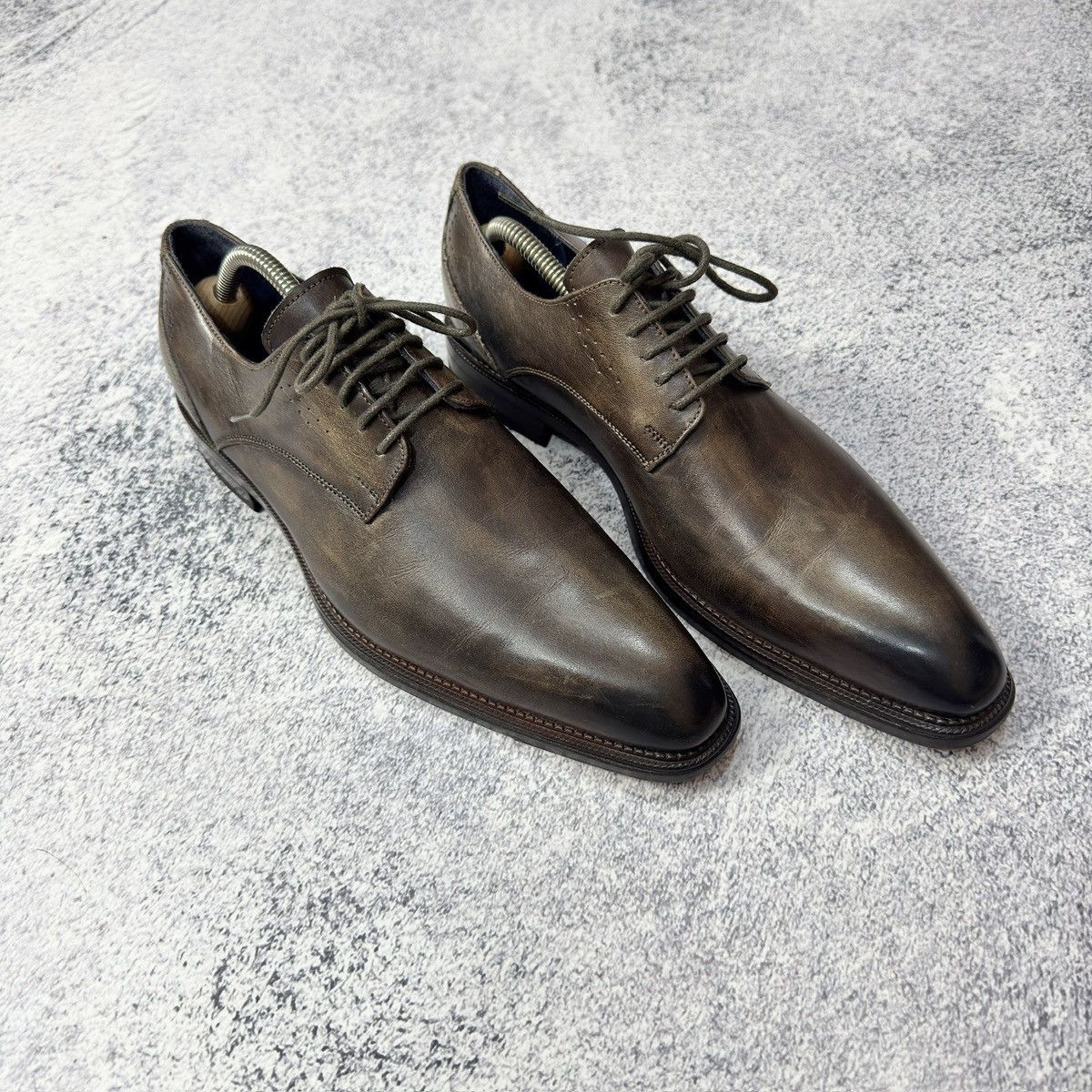 Designer Iannalfo&Sgariglia Mens Handmade Derbies US8 UK7 EU41 26cm Size US 8 / EU 41 - 3 Thumbnail