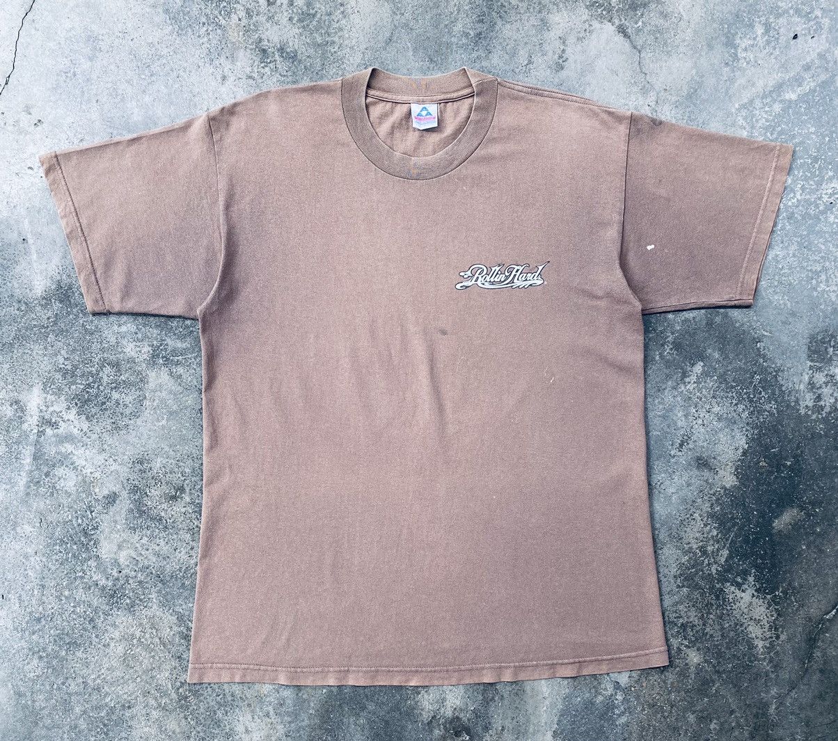Vintage Vintage 90s Thrashed Rollin Hand Gangstar Back Print Tees Size US L / EU 52-54 / 3 - 2 Thumbnail