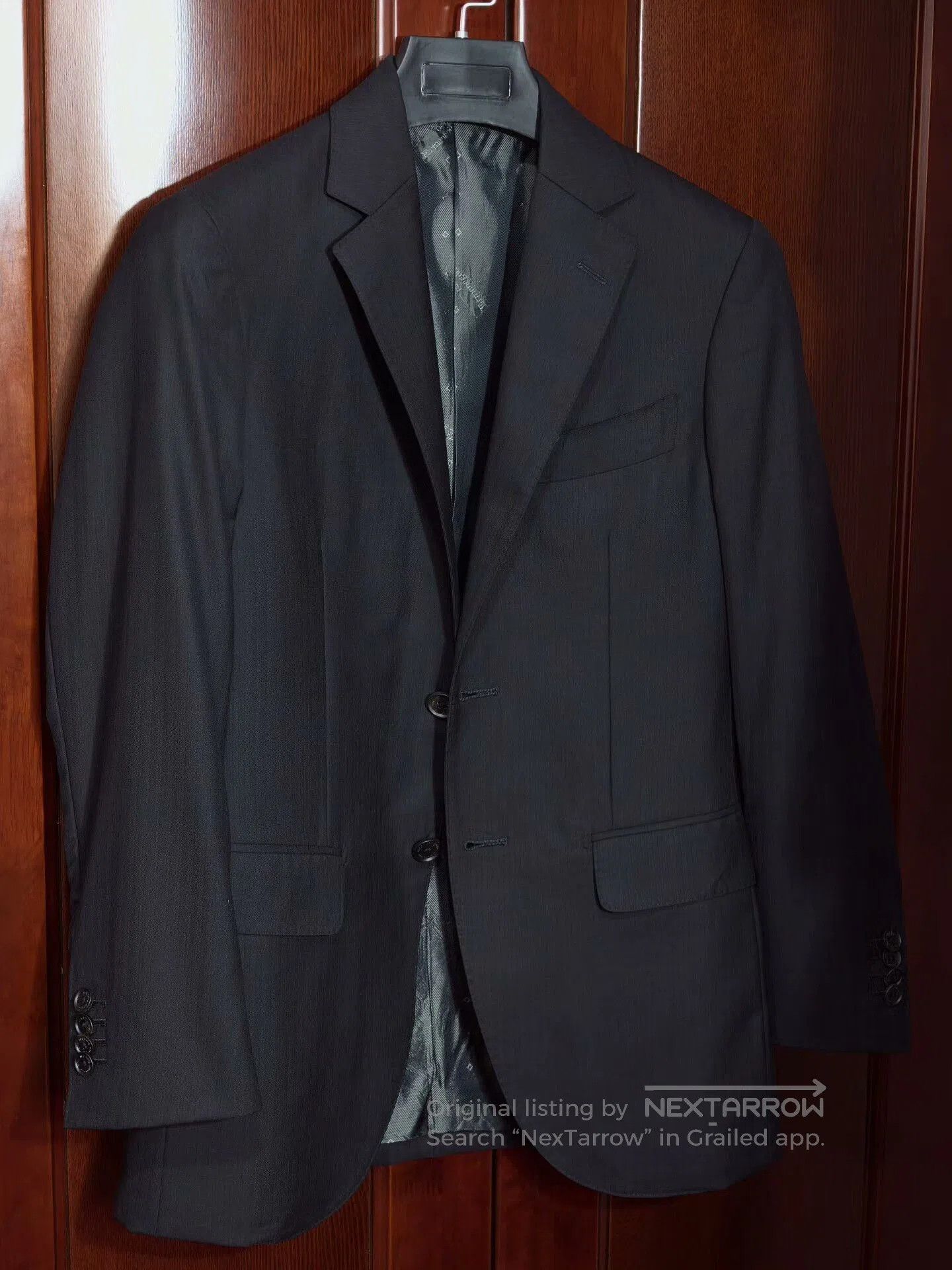 Ermenegildo Zegna Zegna Black Wool Custom Suit. Size US S / EU 44-46 / 1 - 1 Thumbnail