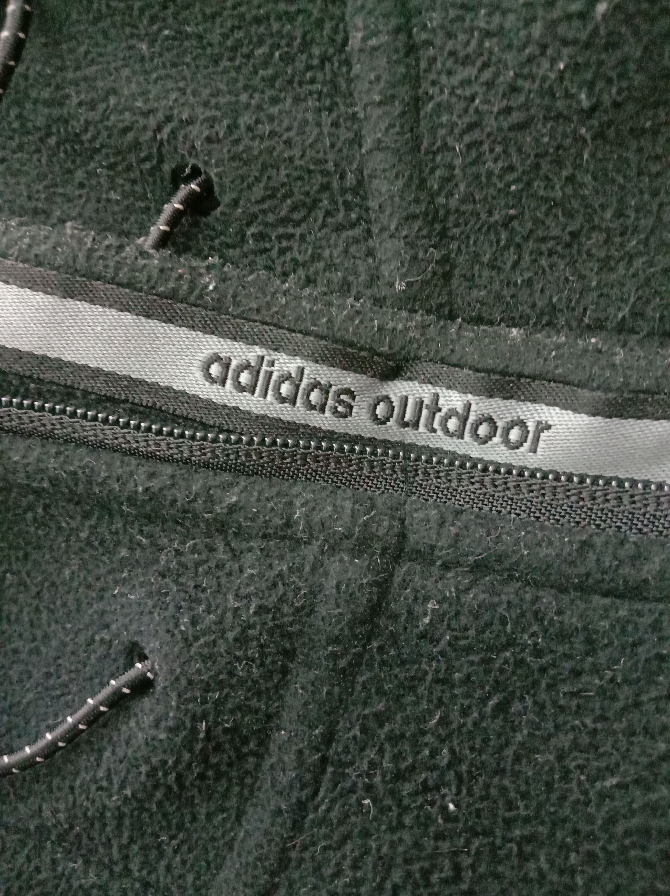 Adidas Vintage Adidas Hoodie Zipper Black Fleece Jacket Size US L / EU 52-54 / 3 - 7 Thumbnail