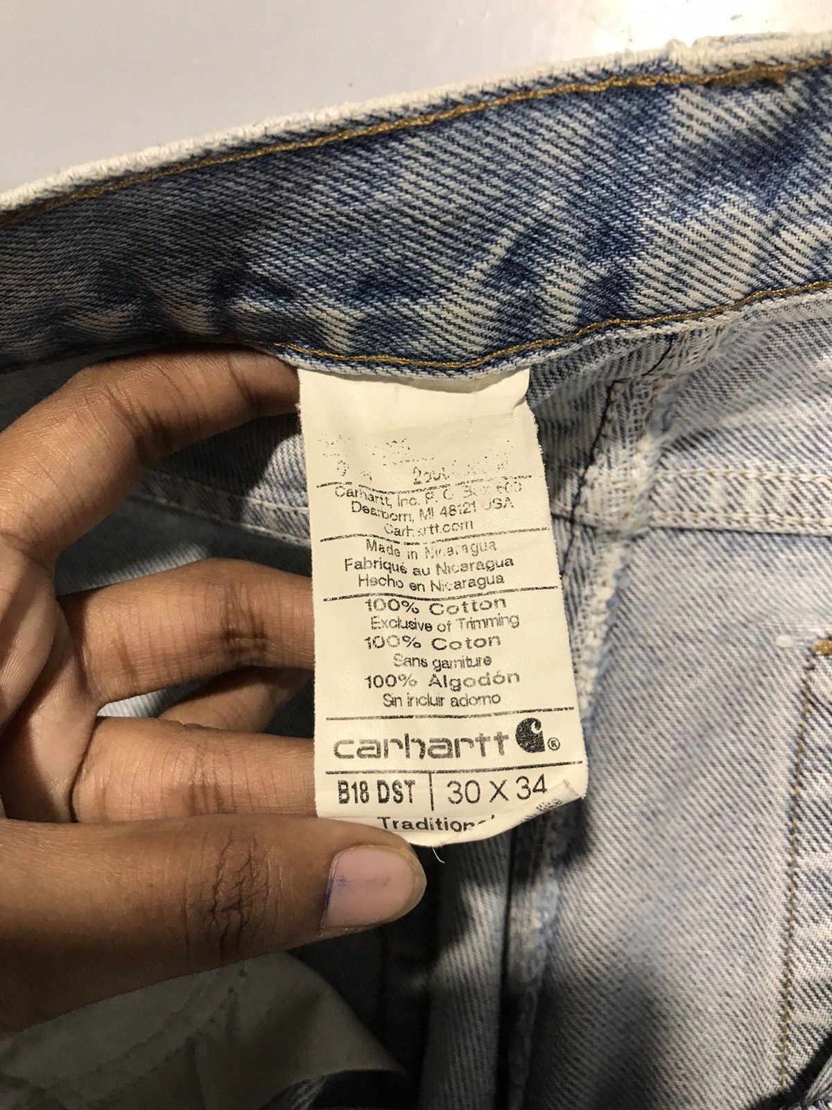 Carhartt Vintage Carhartt B18 DST denim Size US 32 / EU 48 - 7 Thumbnail