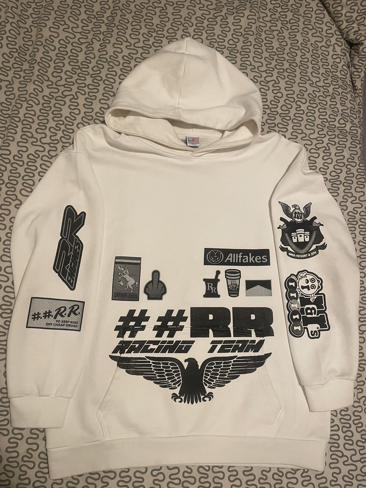 Designer Kankan really rich ##RR racing team hoodie | Grailed