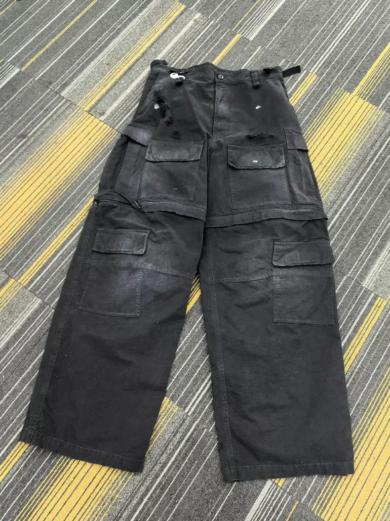 Balenciaga Balenciaga size 46 23ss cargo paint-damaged work pants Size US 30 / EU 46 - 1 Thumbnail