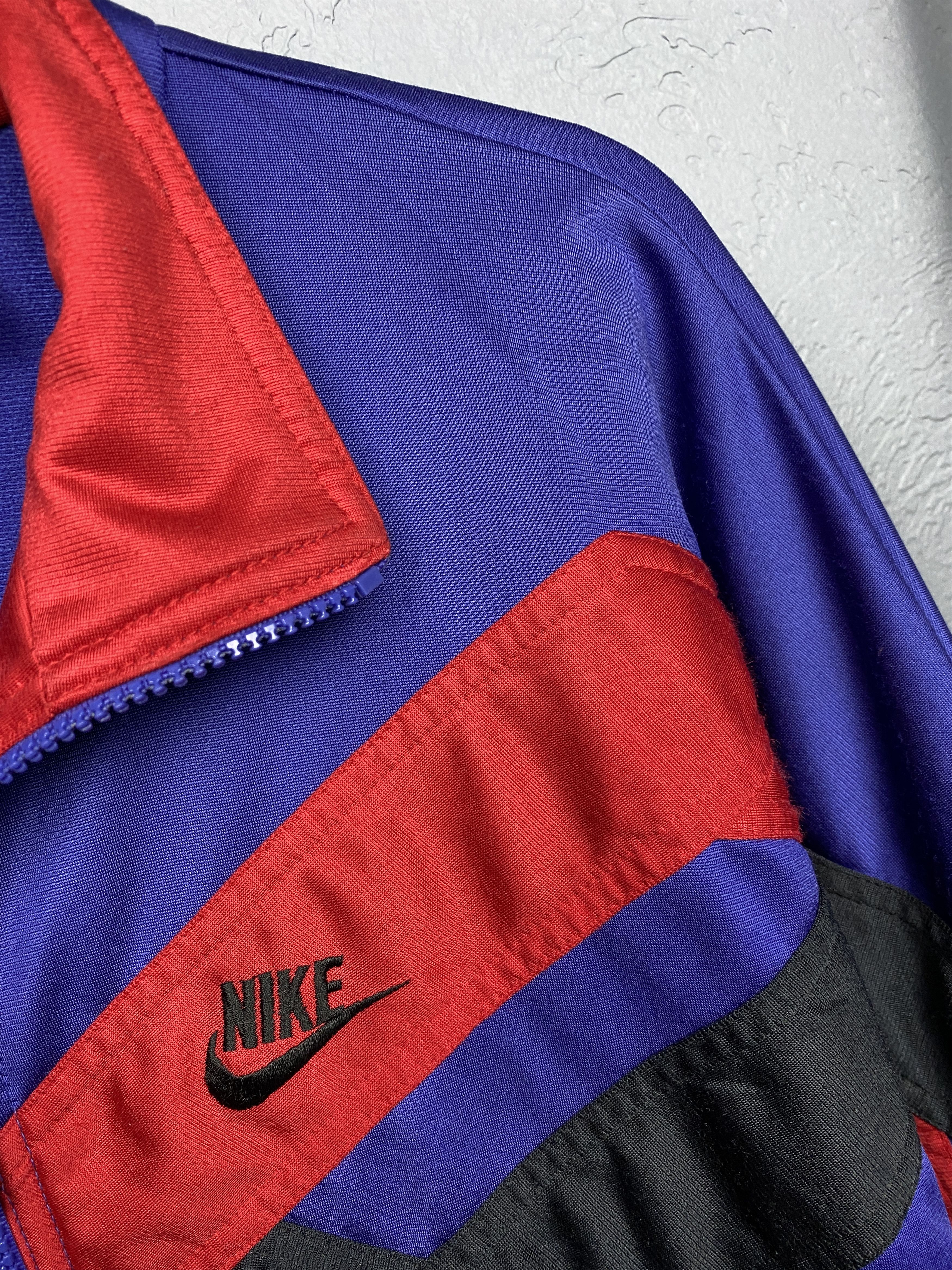 Nike × Vintage Nike 90s Vintage Mens Track Top Jacket Size US L / EU 52-54 / 3 - 3 Thumbnail