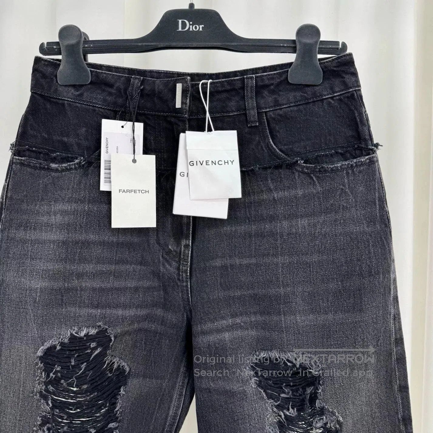 Givenchy Givenchy Distressed Denim Shorts. Size US 36 / EU 52 - 3 Thumbnail