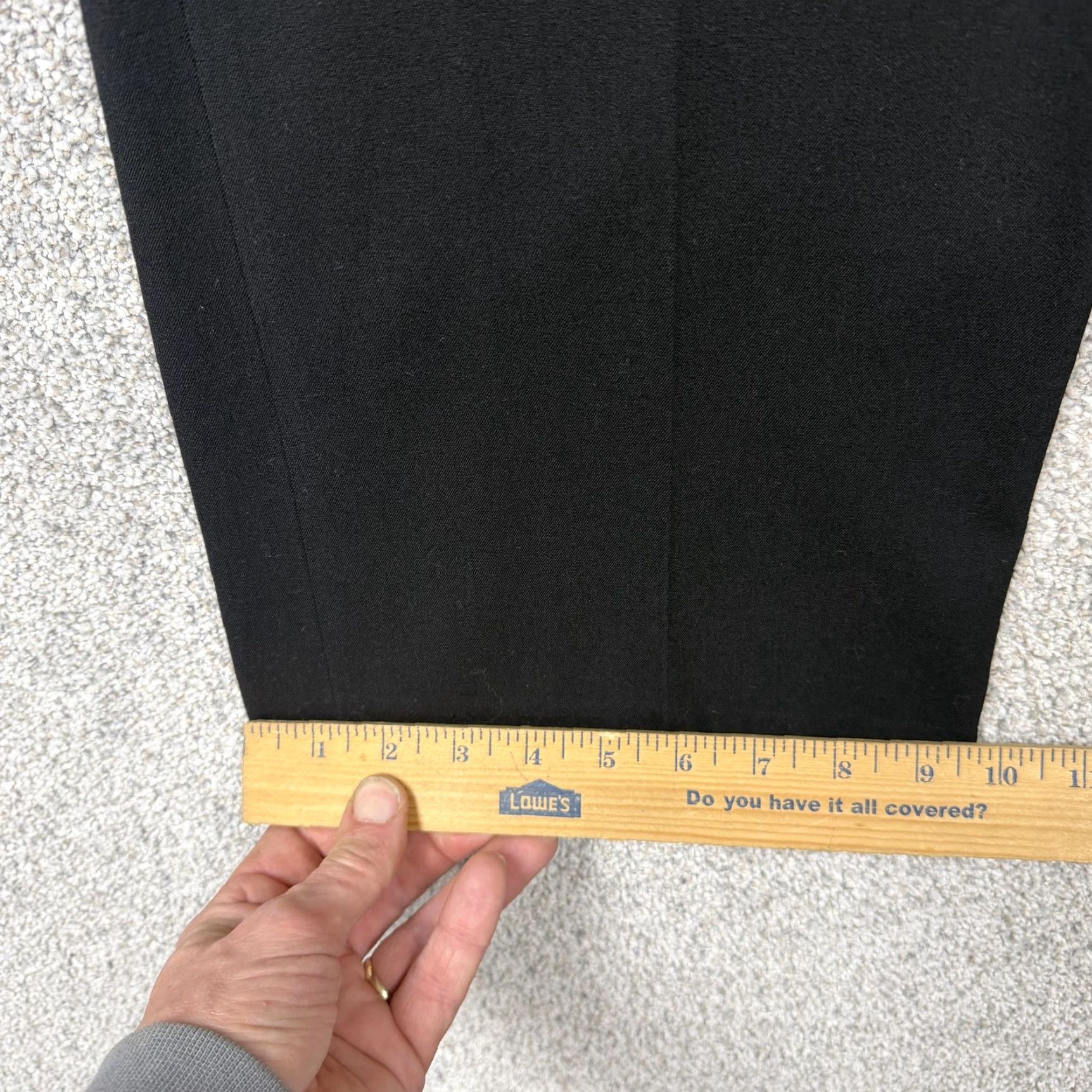 Liz Claiborne Liz Claiborne Dress Pants Womens 8 Black Straight Leg Stretch Twill Office Business Casual Size 30" / US 8 / IT 44 - 3 Thumbnail