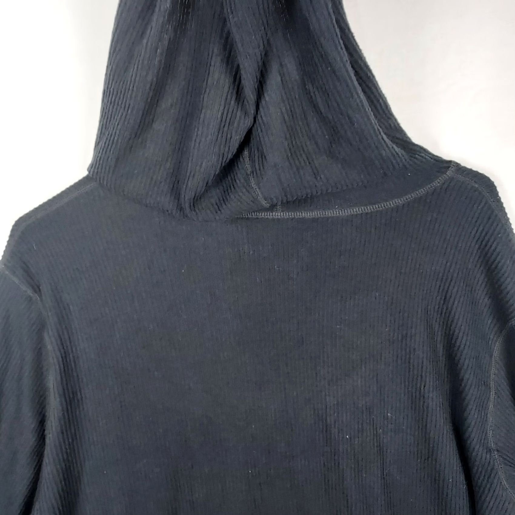 Vintage Wander by Hottotties Women's Hoodie XL Black Solid Lightweight Stretch Pullover Regular Fit Sleeve Long Size XL / US 12-14 / IT 48-50 - 4 Thumbnail