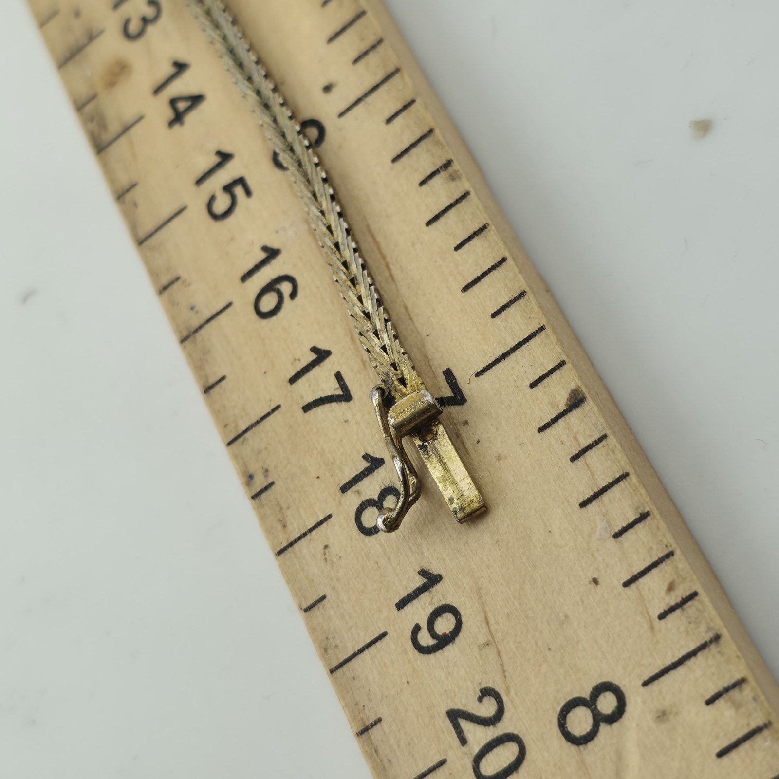 Other Sterling Silver Bracelet Two Tone Bracelet Panel Link 7" Size ONE SIZE - 14 Thumbnail