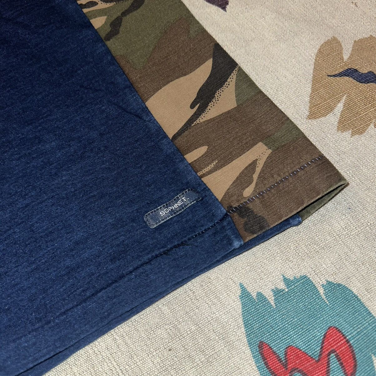 Japanese Brand × Sophnet. SOPHNET. Camouflage Side Panel Indigo Tee Size US M / EU 48-50 / 2 - 8 Thumbnail