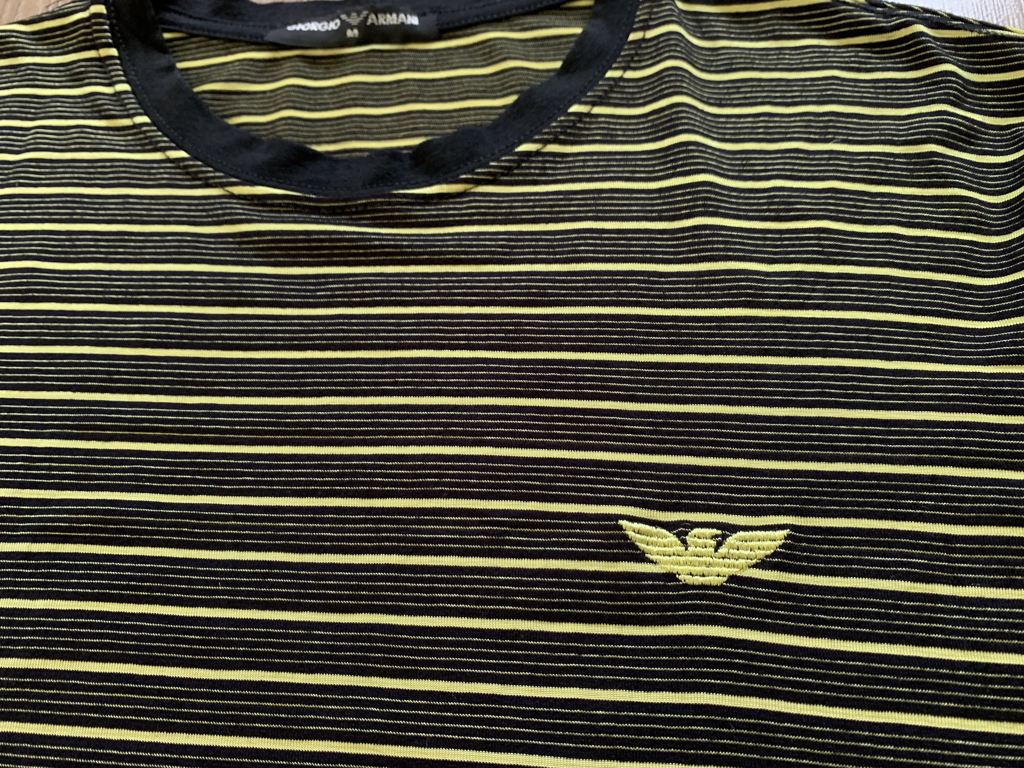 Giorgio Armani × Vintage Giorgio Armani Vintage Stripe Sweatshirt Size US M / EU 48-50 / 2 - 5 Thumbnail
