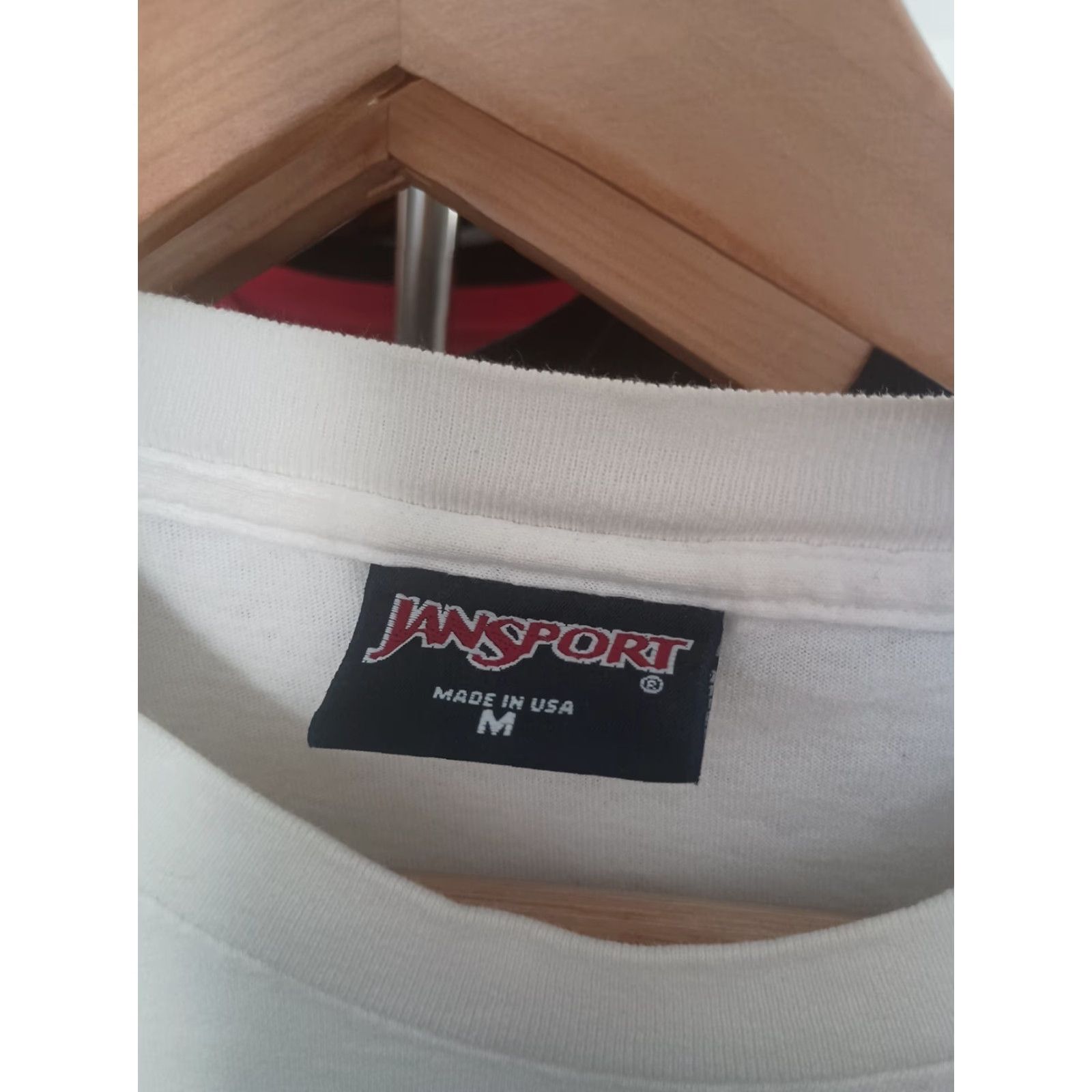 Jansport VINTAGE JanSport Tee White St Bonaventure University USA Made in USA Shirt M Mens 90s? Size US M / EU 48-50 / 2 - 2 Thumbnail