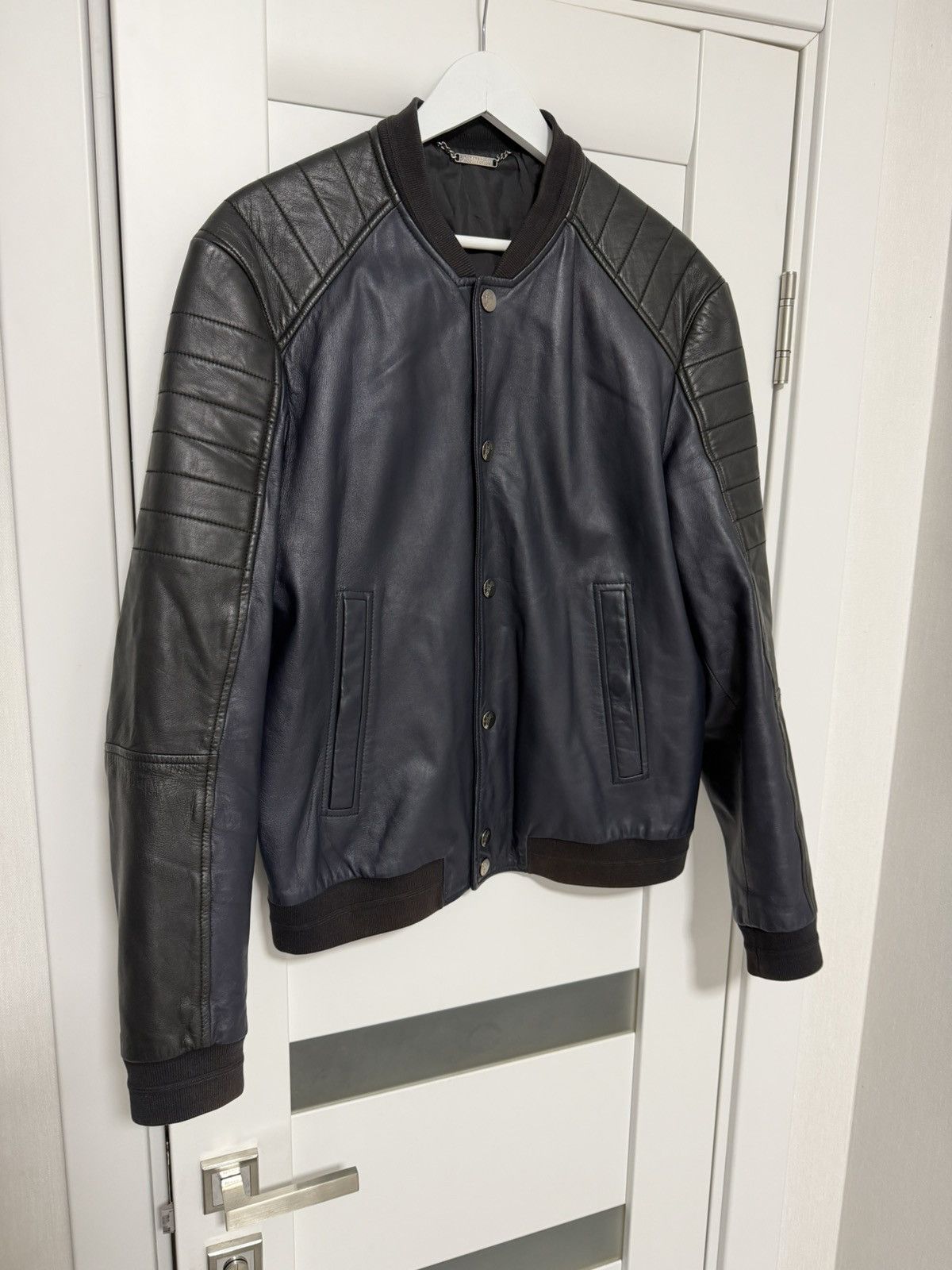 Versace Versace Biker Bomber Leather Jacket Gianni Versace Size US L / EU 52-54 / 3 - 2 Thumbnail