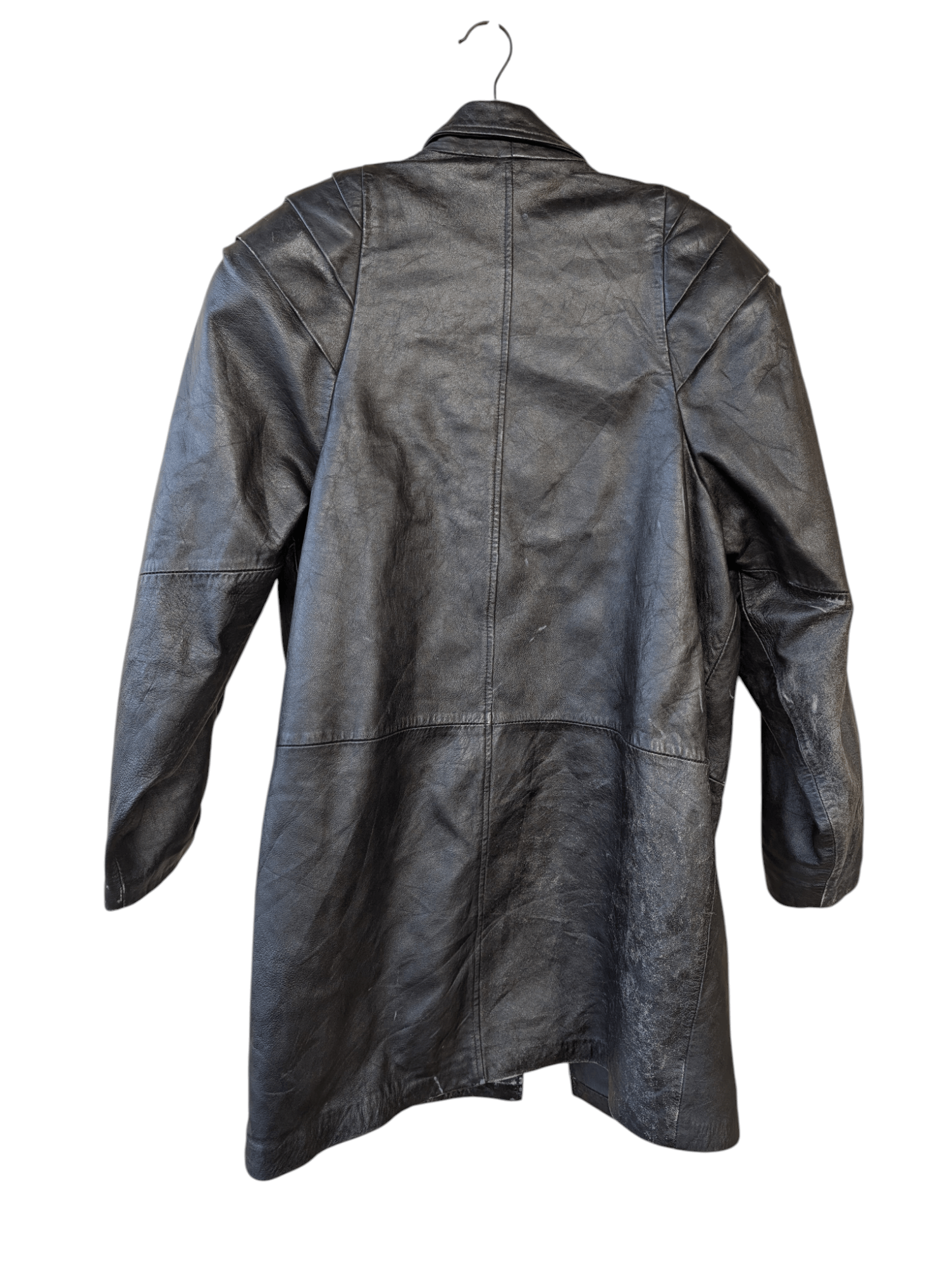 Japanese Brand Vintage Leather Long Jacket Size US XL / EU 56 / 4 - 2 Thumbnail