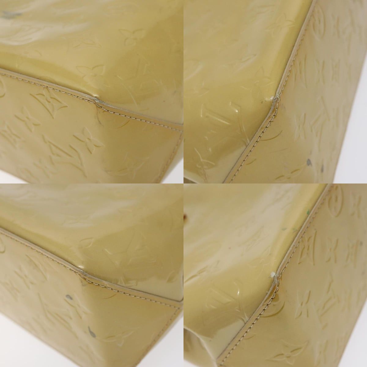 Louis Vuitton LOUIS VUITTON Monogram Vernis Reade PM Hand Bag Beige M91334 Size ONE SIZE - 10 Thumbnail