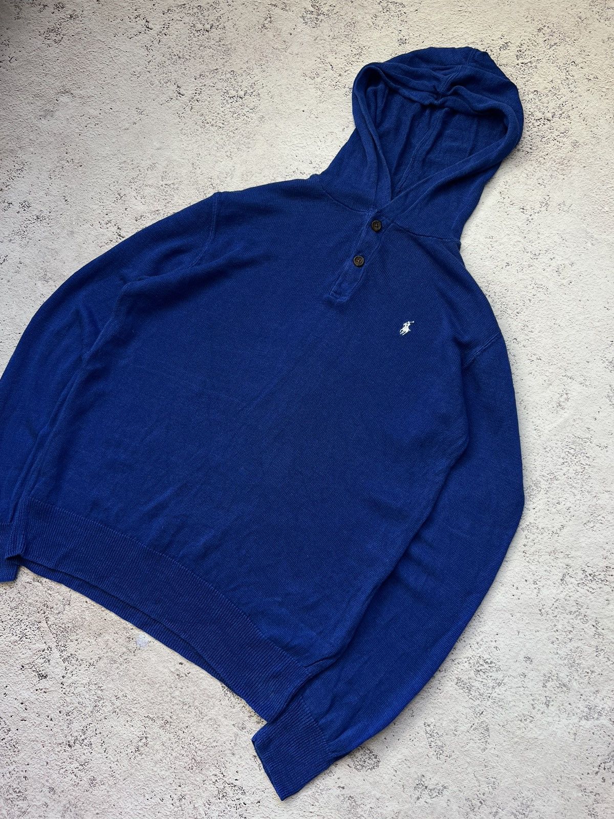 Polo Ralph Lauren × Vintage Polo Ralph Lauren Vintage 100% Linen Light Hoodie Size US M / EU 48-50 / 2 - 3 Thumbnail