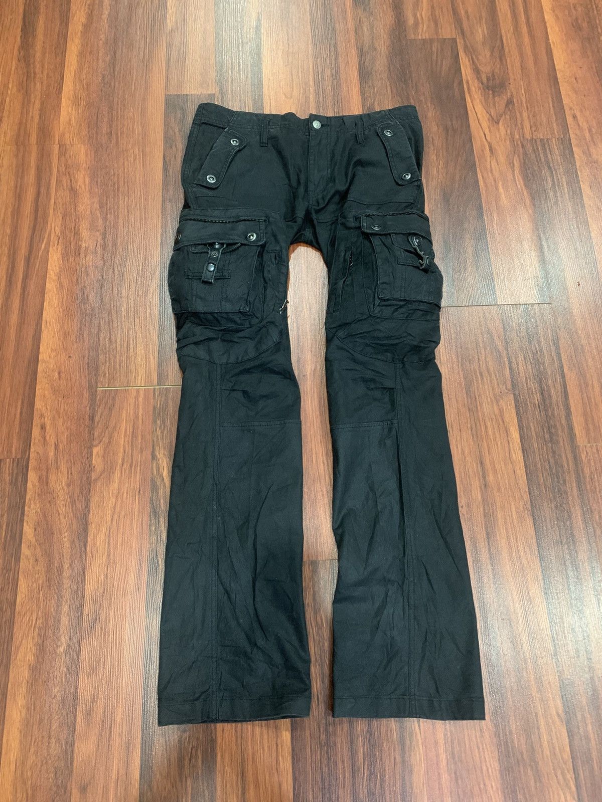 Tornado Mart Tornado Mart Waxed Cargo Pants Size US 34 / EU 50 - 5 Thumbnail