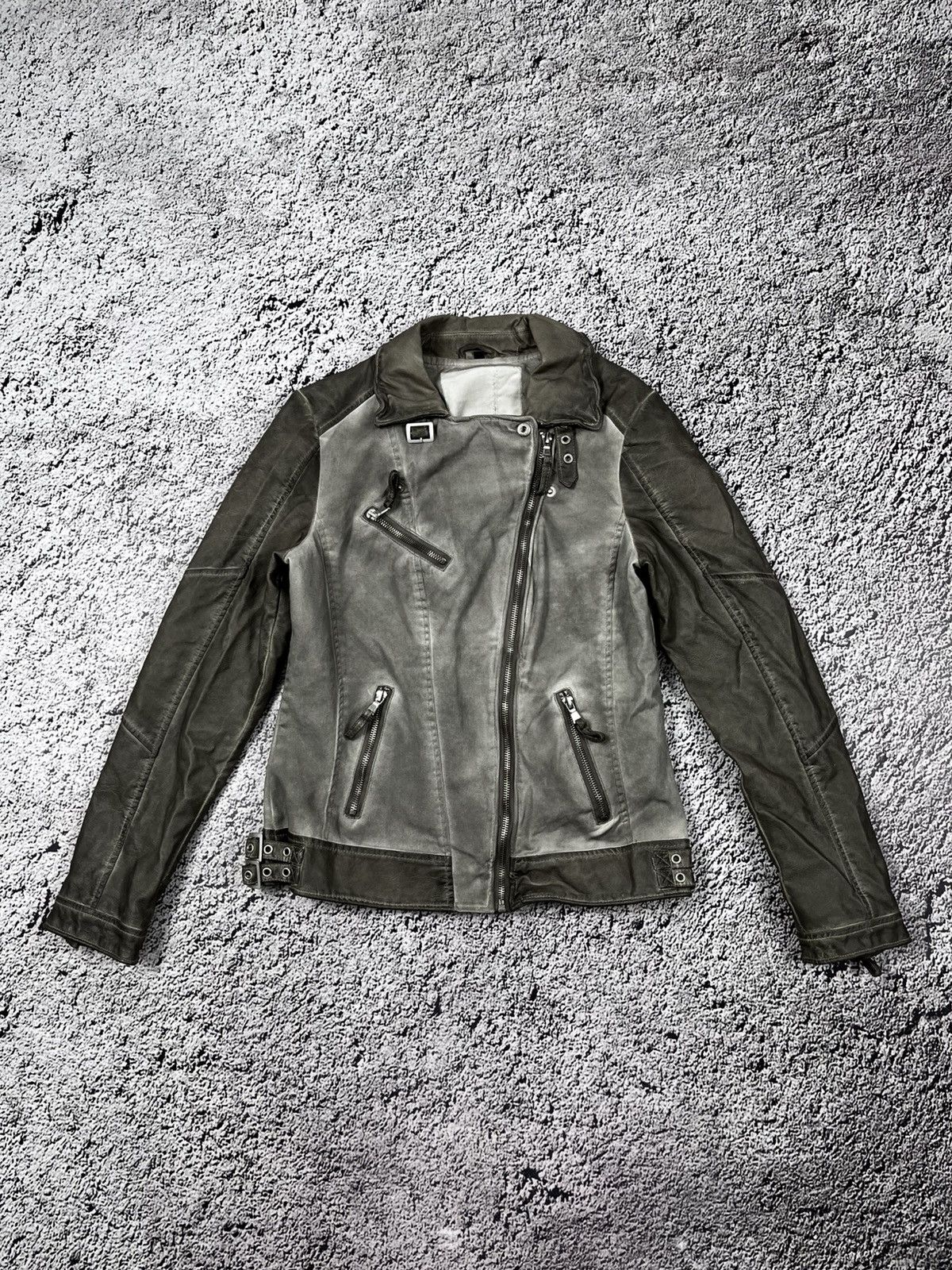 Avant Garde × Japanese Brand × Vintage Vintage faux leather faded 