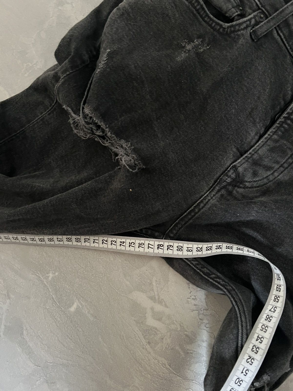 Vintage Crazy Dark Underground Faded Jean / Undercover Style Swag Size US 33 - 7 Thumbnail
