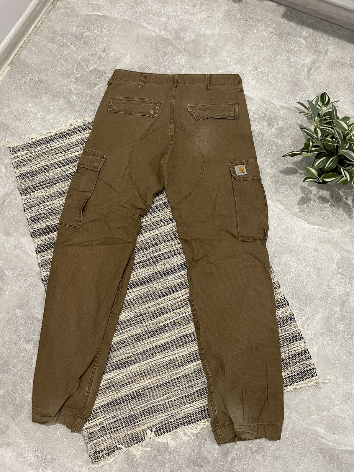 CARGO CARHARTT PARACHUTE MULTIPOCKET BROWN GORPCORE pants