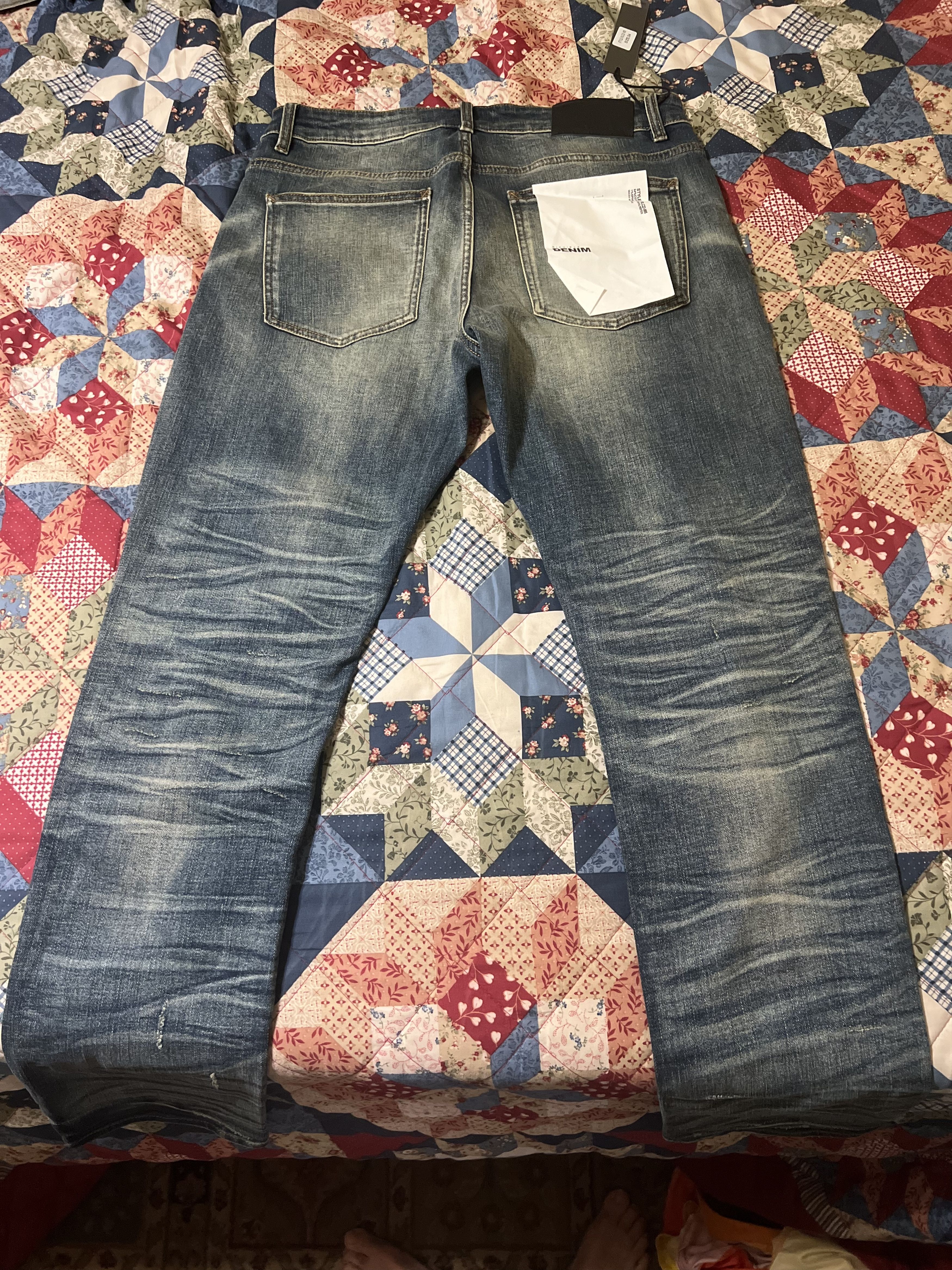 Richie Le Collection Richie Le Collection Salt Wash (Dark) Denim Size US 34 / EU 50 - 5 Thumbnail