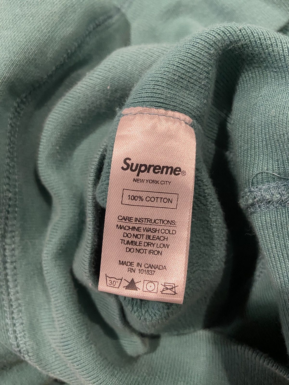 Supreme Supreme green/turquoise hoodie Size US L / EU 52-54 / 3 - 5 Thumbnail