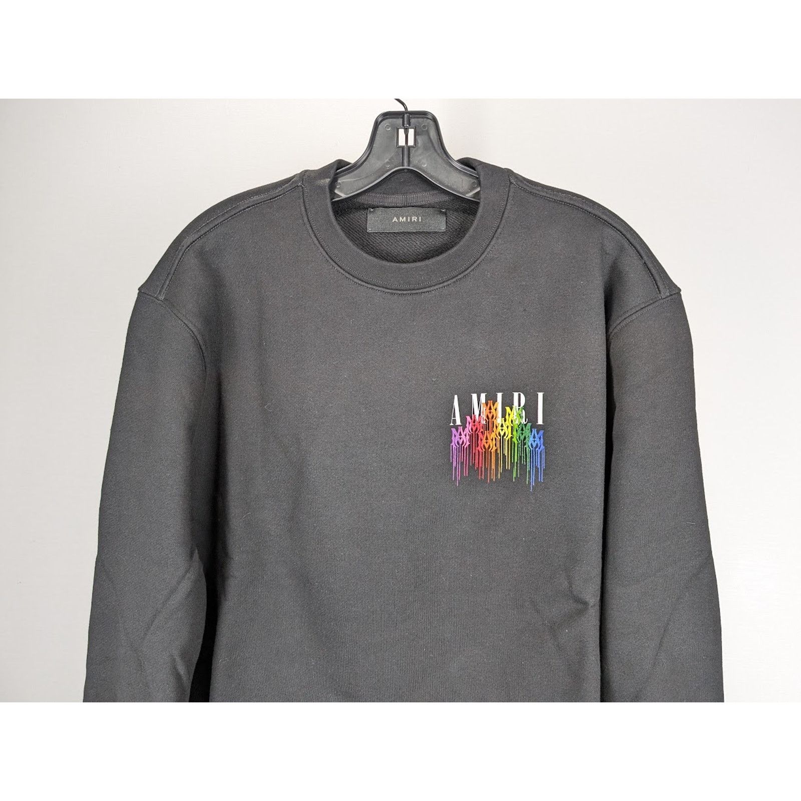 Amiri o1rshd1 MA Drip Collage Crewneck Sweater in Black Size US XXL / EU 58 / 5 - 6 Thumbnail