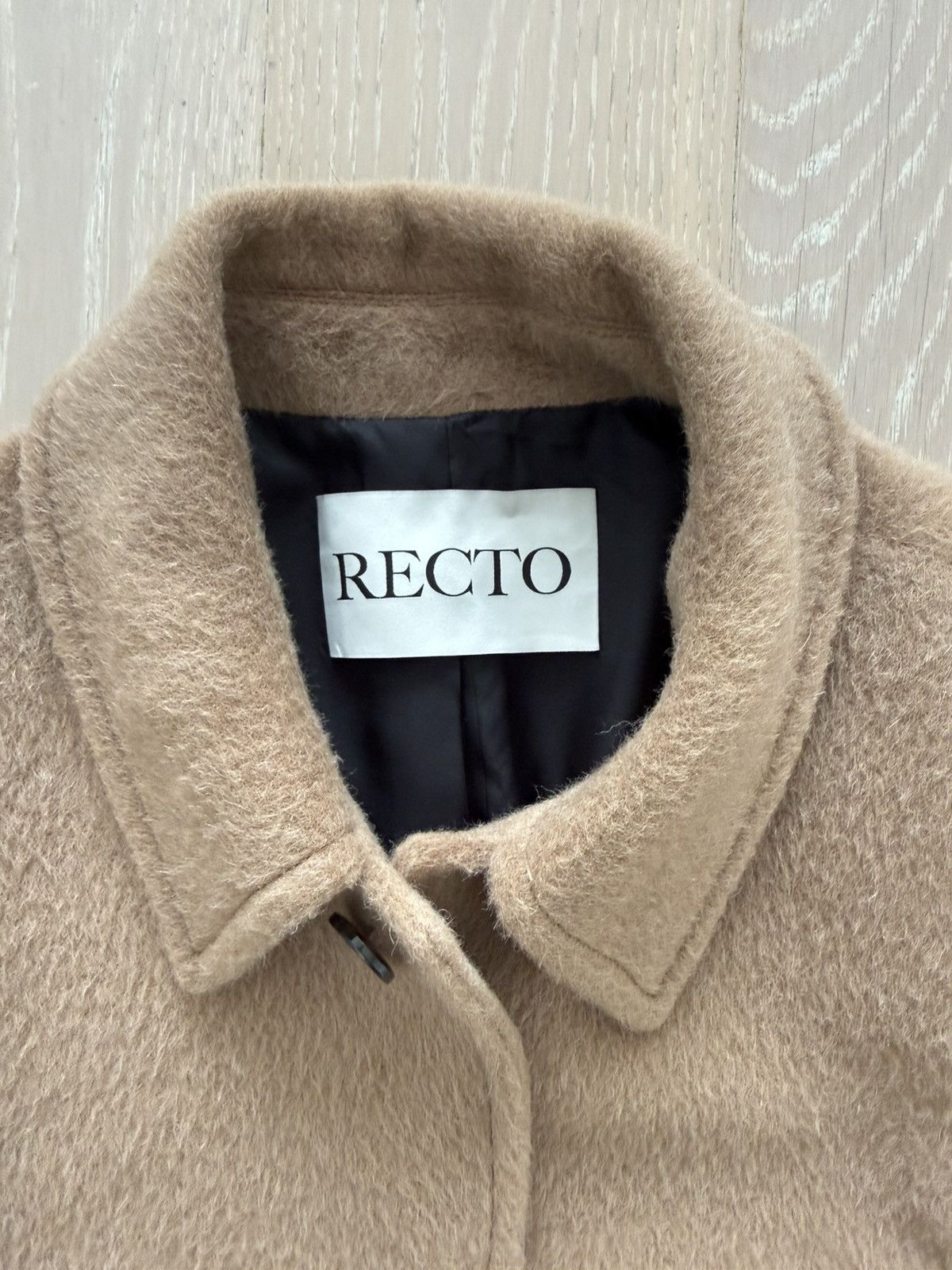 RECTO Recto Men’s Padded Shoulder Camel Wool Coat Size US S / EU 44-46 / 1 - 4 Thumbnail