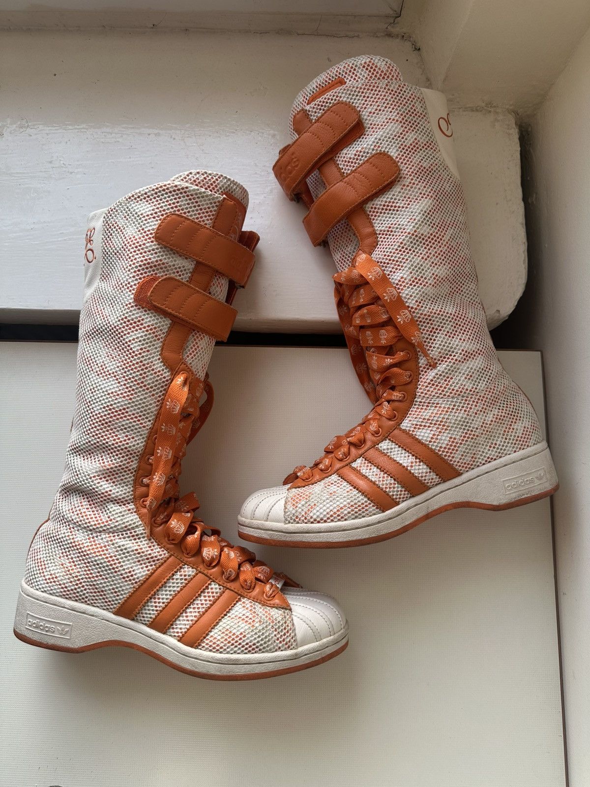 Adidas Adidas Missy Elliot (2005) Superstar Knee high mesh boots Size US 9 / IT 39 - 3 Thumbnail
