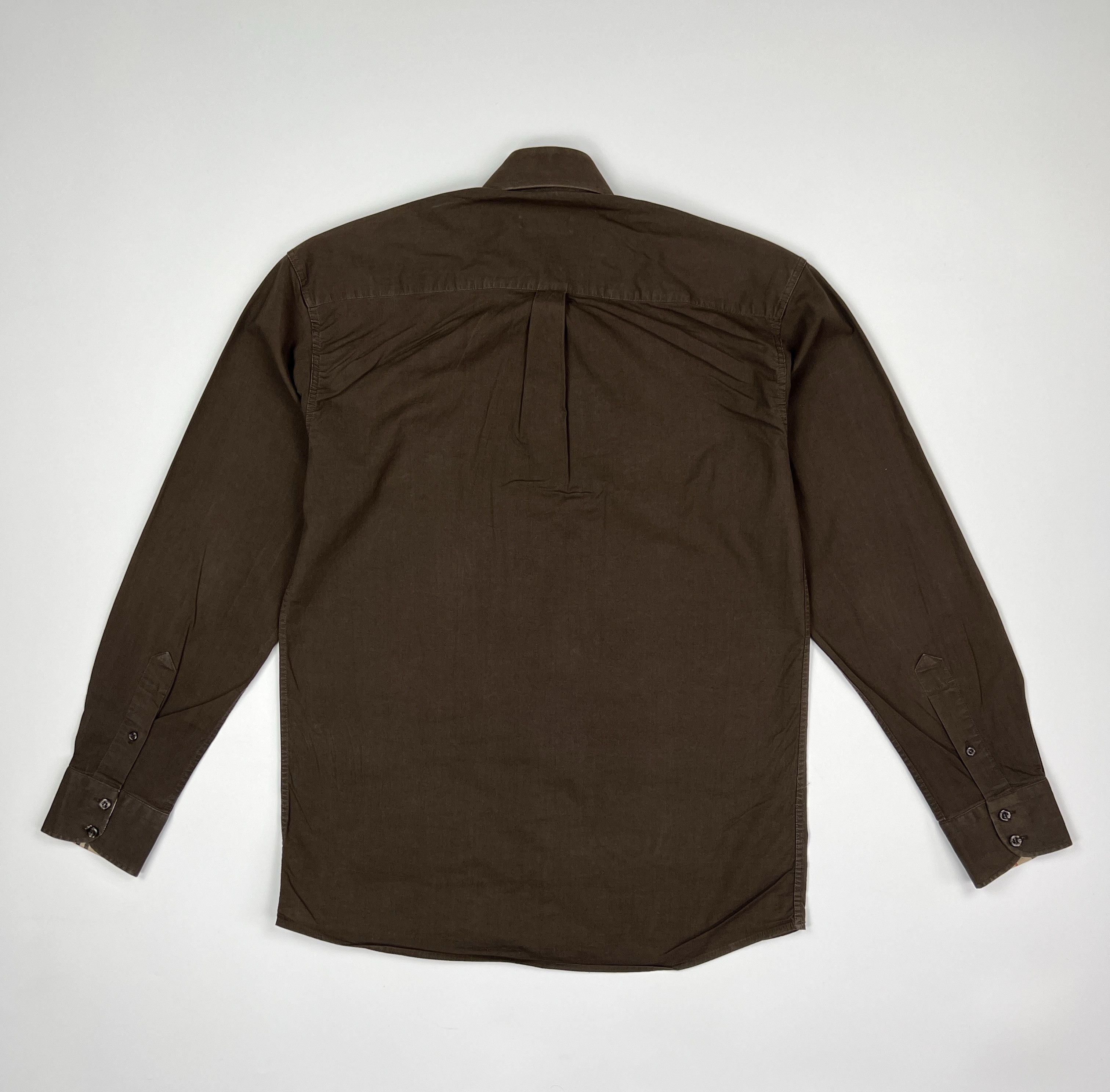 Burberry Vintage 00s Burberry Nova Check Brown Button Up Shirt Size US S / EU 44-46 / 1 - 3 Thumbnail