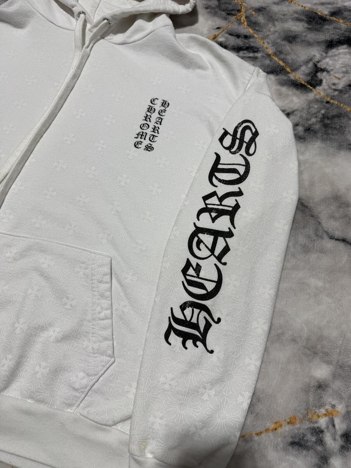 Chrome Hearts Chrome Hearts Reflective Monogram Hoodie White - S Size US S / EU 44-46 / 1 - 3 Thumbnail