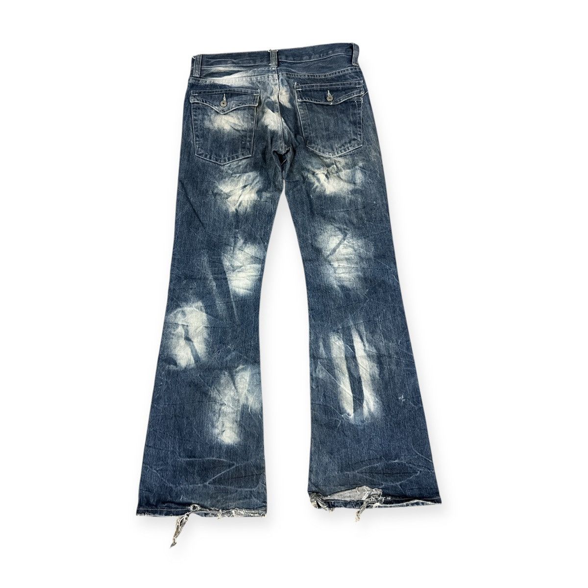 If Six Was Nine JAPANESE BRAND PUNK STYLE FLARE JEANS Size US 32 / EU 48 - 6 Thumbnail