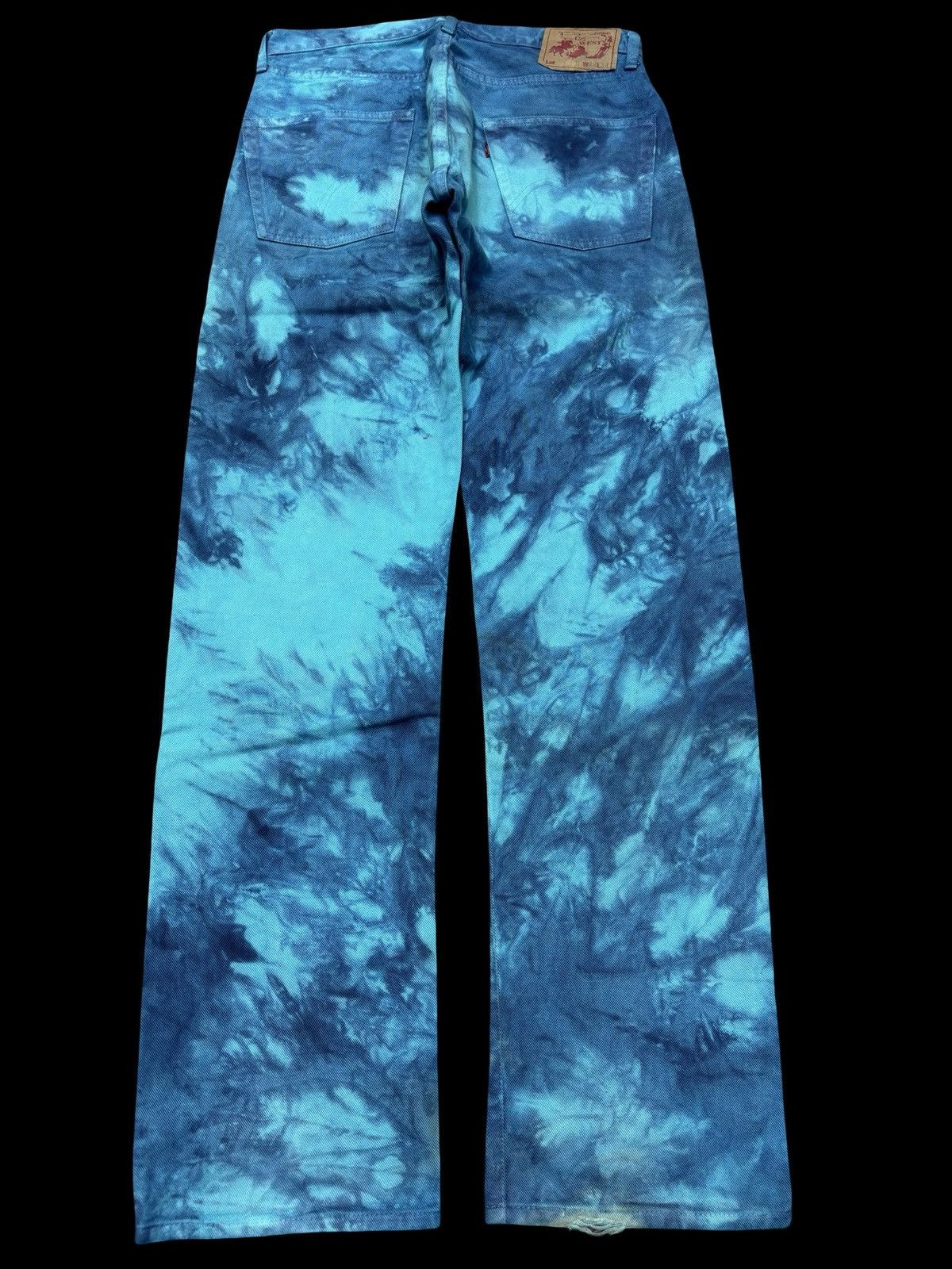 Designer 💥Vintage GO WEST Very Rare Tye Dye Sick Floral Denim F674 Size US 31 - 2 Thumbnail