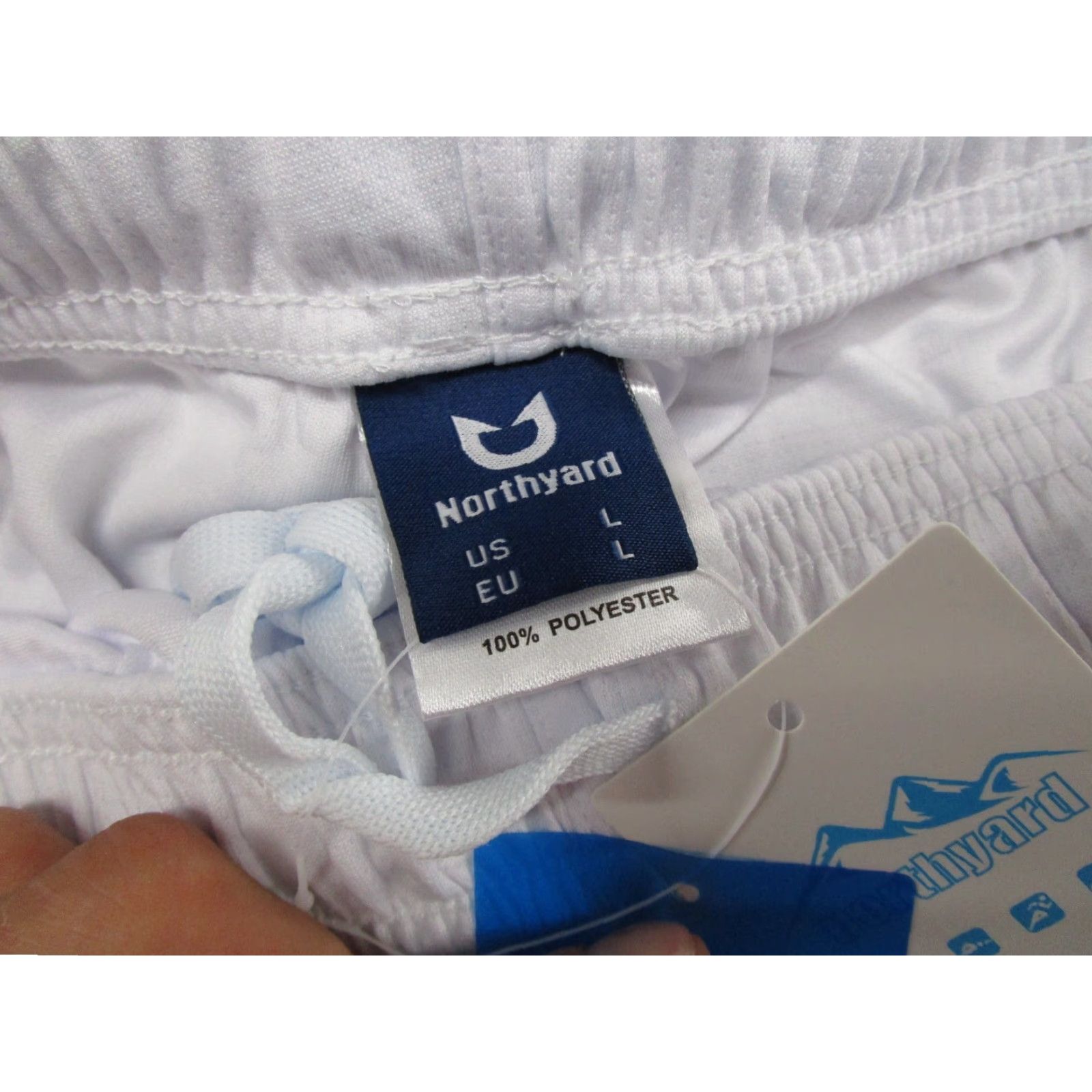 Vintage North Yard Athletic Shorts Mens White Lightweight Unlined Size L Active NEW Read Size US 33 - 3 Thumbnail