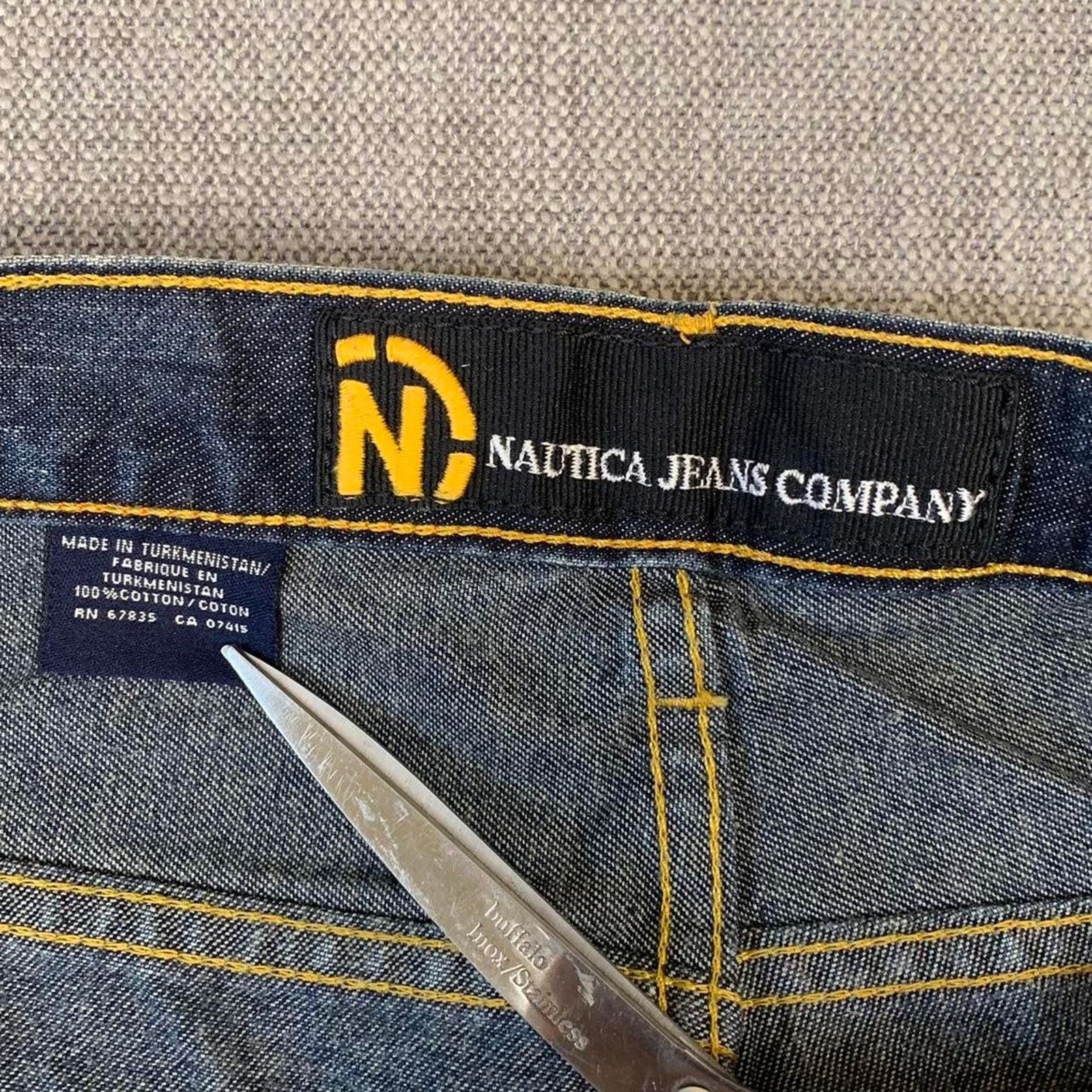 Nautica Y2K Nautica Wide Leg Dark Denim Jeans Size US 40 / EU 56 - 8 Thumbnail