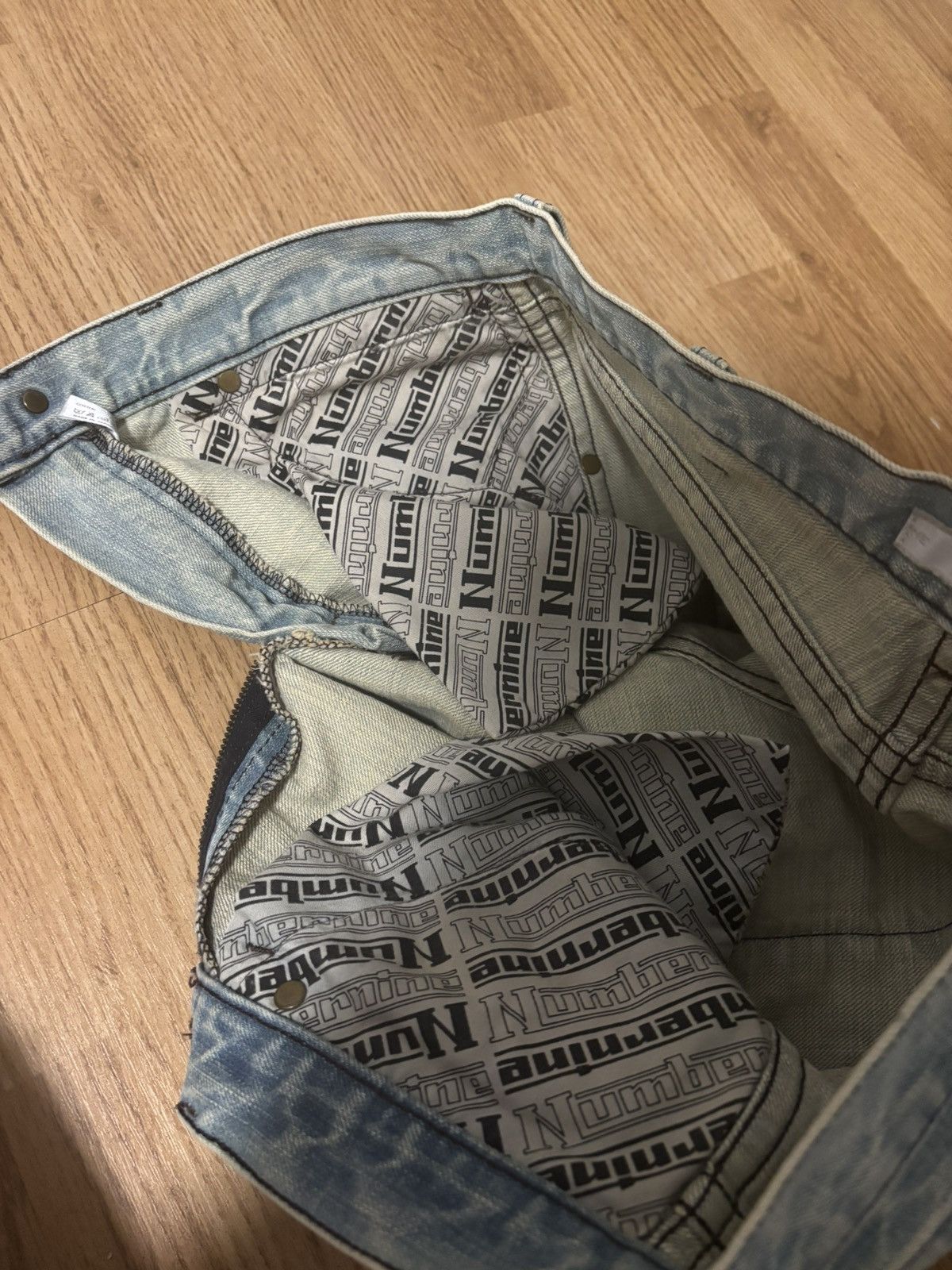 Number (N)ine fw2001 Number (N)ine blue Denim Jeans Archive Size US 30 / EU 46 - 9 Thumbnail