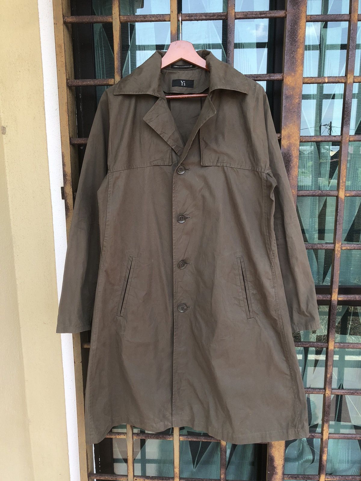Y's × Yohji Yamamoto Y’S By Yohji Yamamoto Born Product Trech Coat Size M / US 6-8 / IT 42-44 - 1 Thumbnail
