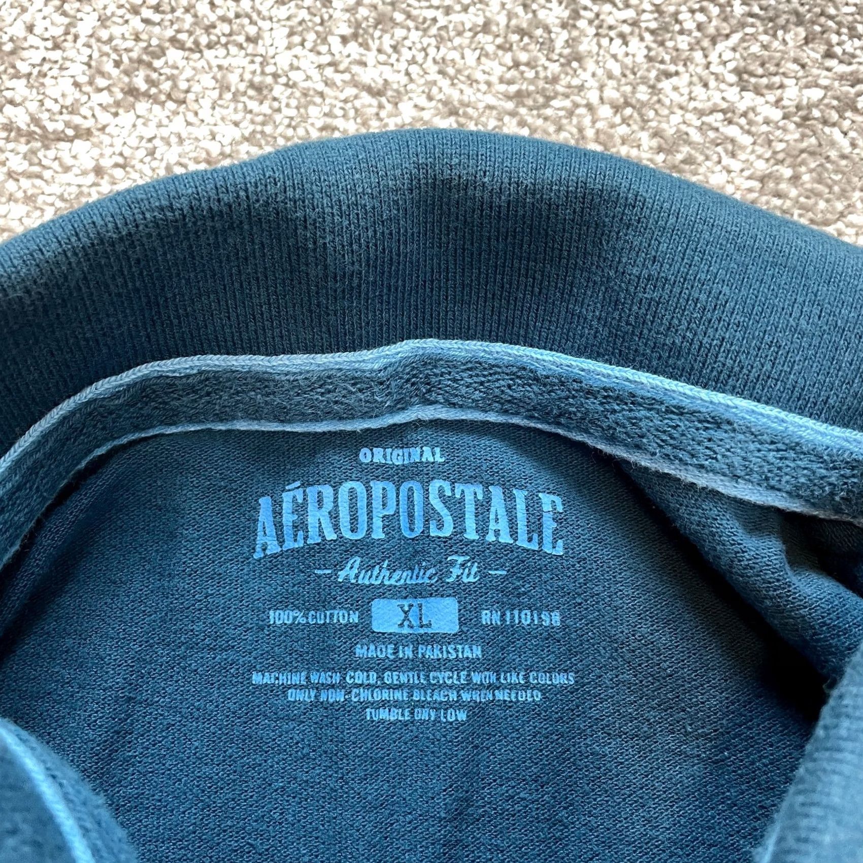 Vintage VINTAGE Aéropostale Polo Shirt Mens XL Blue Athletic Fit Golf Rugby Collared Embroidered Size US XL / EU 56 / 4 - 5 Thumbnail