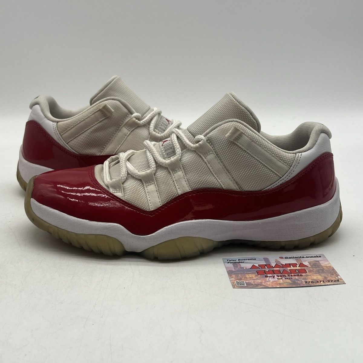 Air Jordan Retro Cherry 11s Low Top Retro Low Red Jordan's