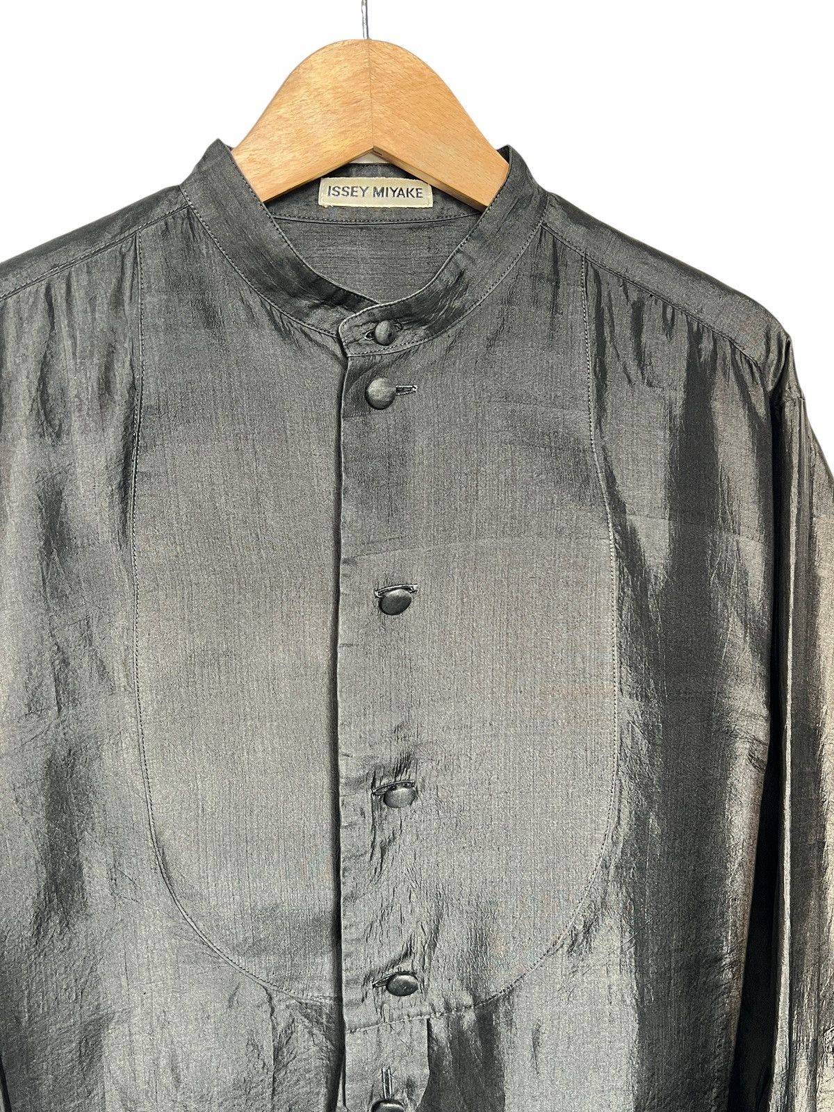 Issey Miyake Vintage Issey Miyake Shanghai Silk Button Shirt Size US L / EU 52-54 / 3 - 6 Thumbnail