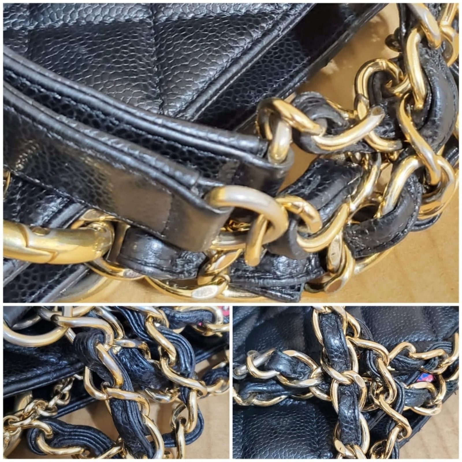 Chanel Auth CHANEL Caviar Quilted XL Grand Shopping Tote GST Black Size ONE SIZE - 7 Thumbnail